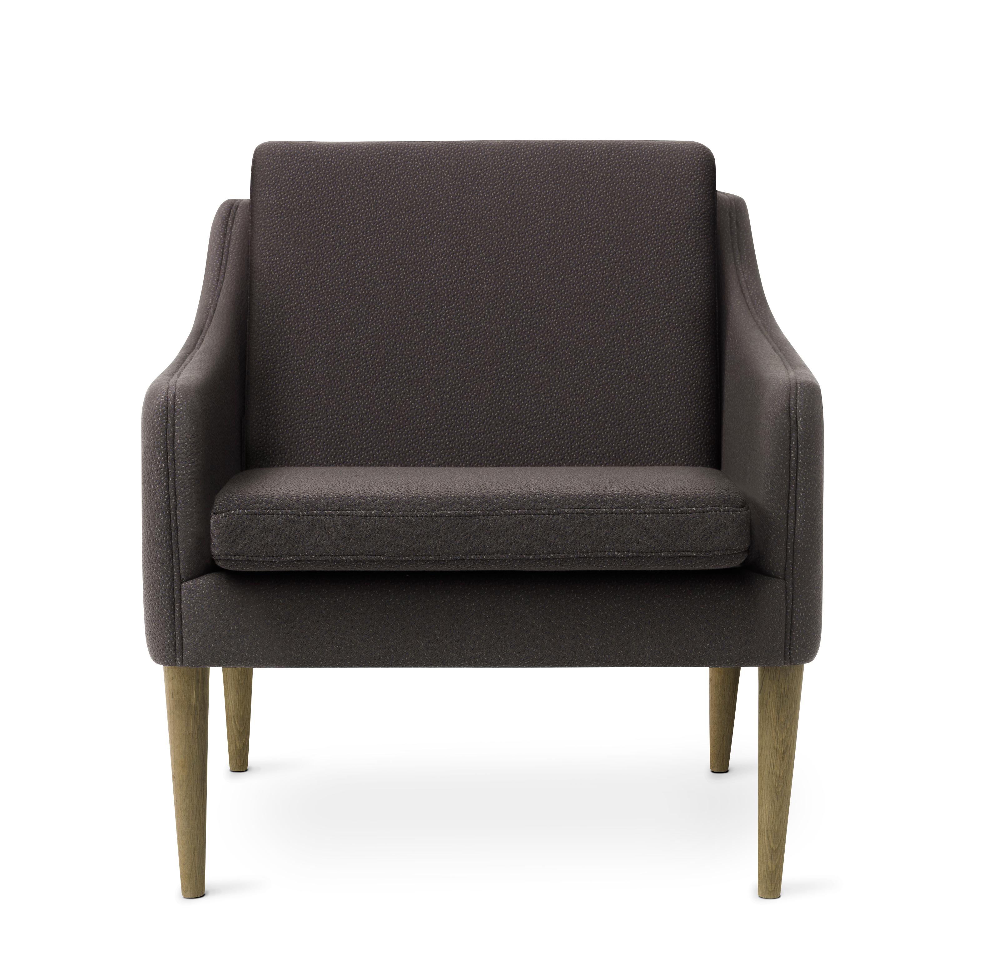 For Sale: Gray (Sprinkles 294) Mr. Olsen Lounge Chair with Smoked Oak Legs, by Hans Olsen from Warm Nordic