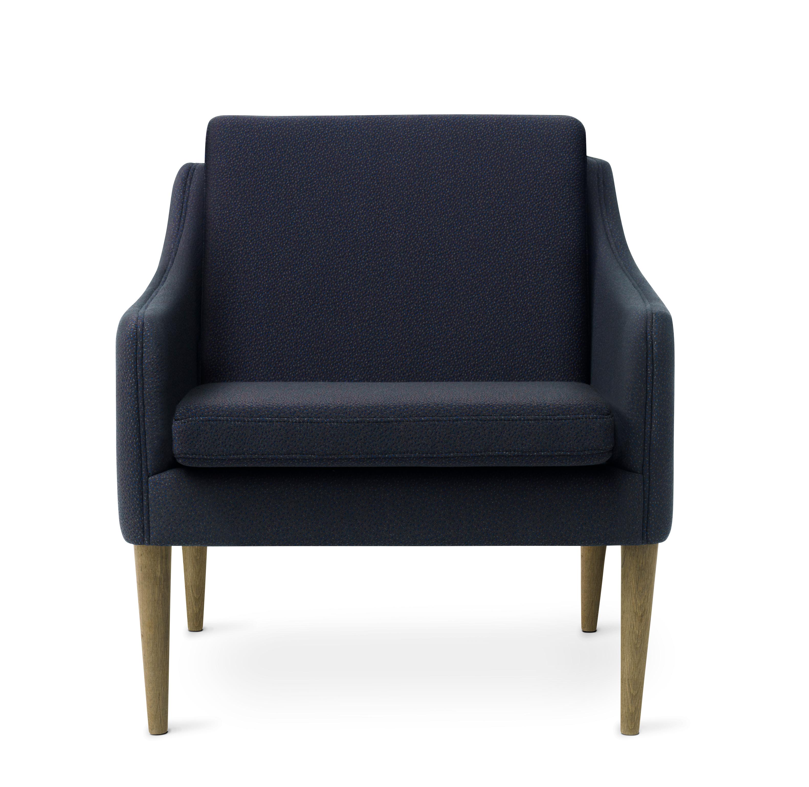 For Sale: Blue (Sprinkles 794) Mr. Olsen Lounge Chair with Smoked Oak Legs, by Hans Olsen from Warm Nordic