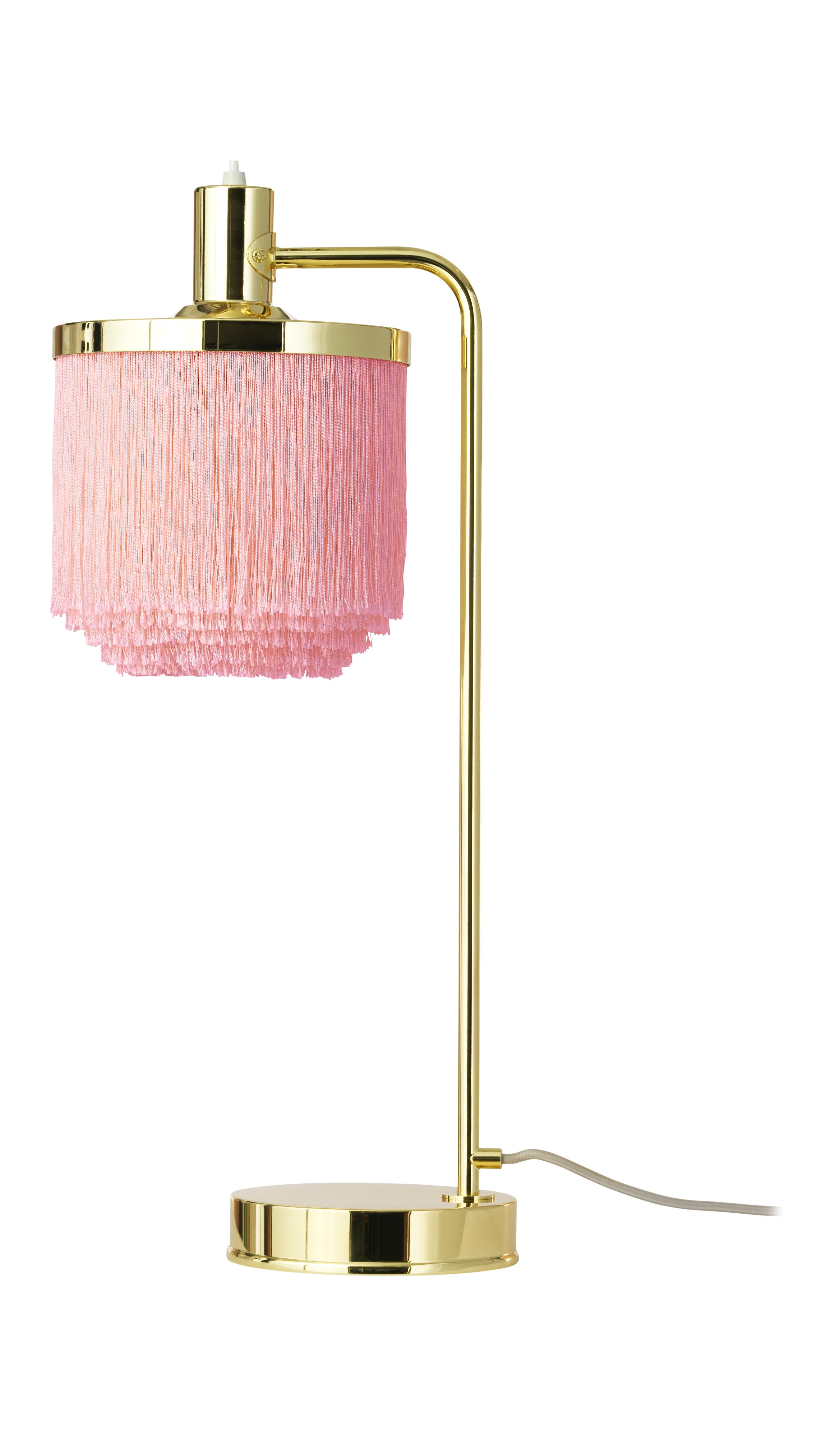 For Sale: Pink (Pale Pink) Fringe Table Lamp, by Hans Agne Jakobsson from Warm Nordic