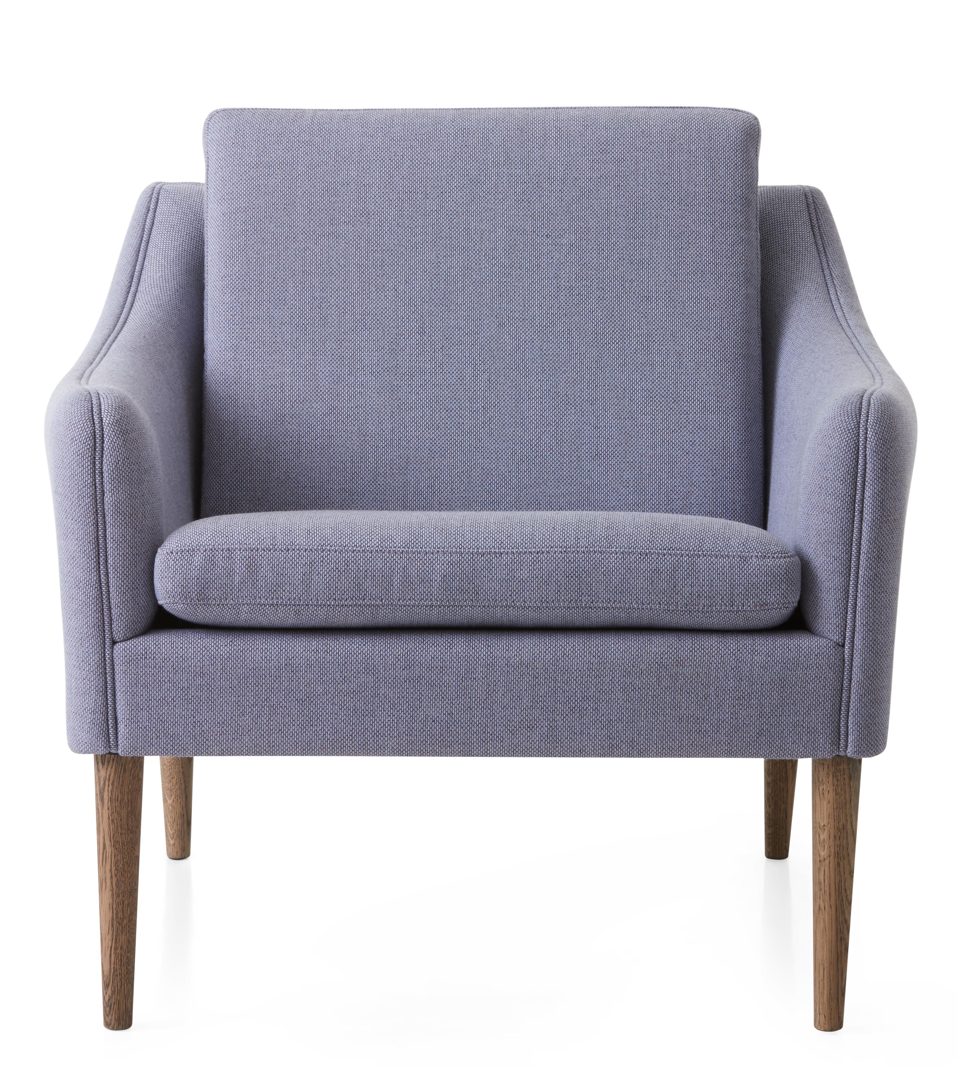 For Sale: Blue (Rewool 658) Mr. Olsen Lounge Chair with Smoked Legs, by Hans Olsen from Warm Nordic