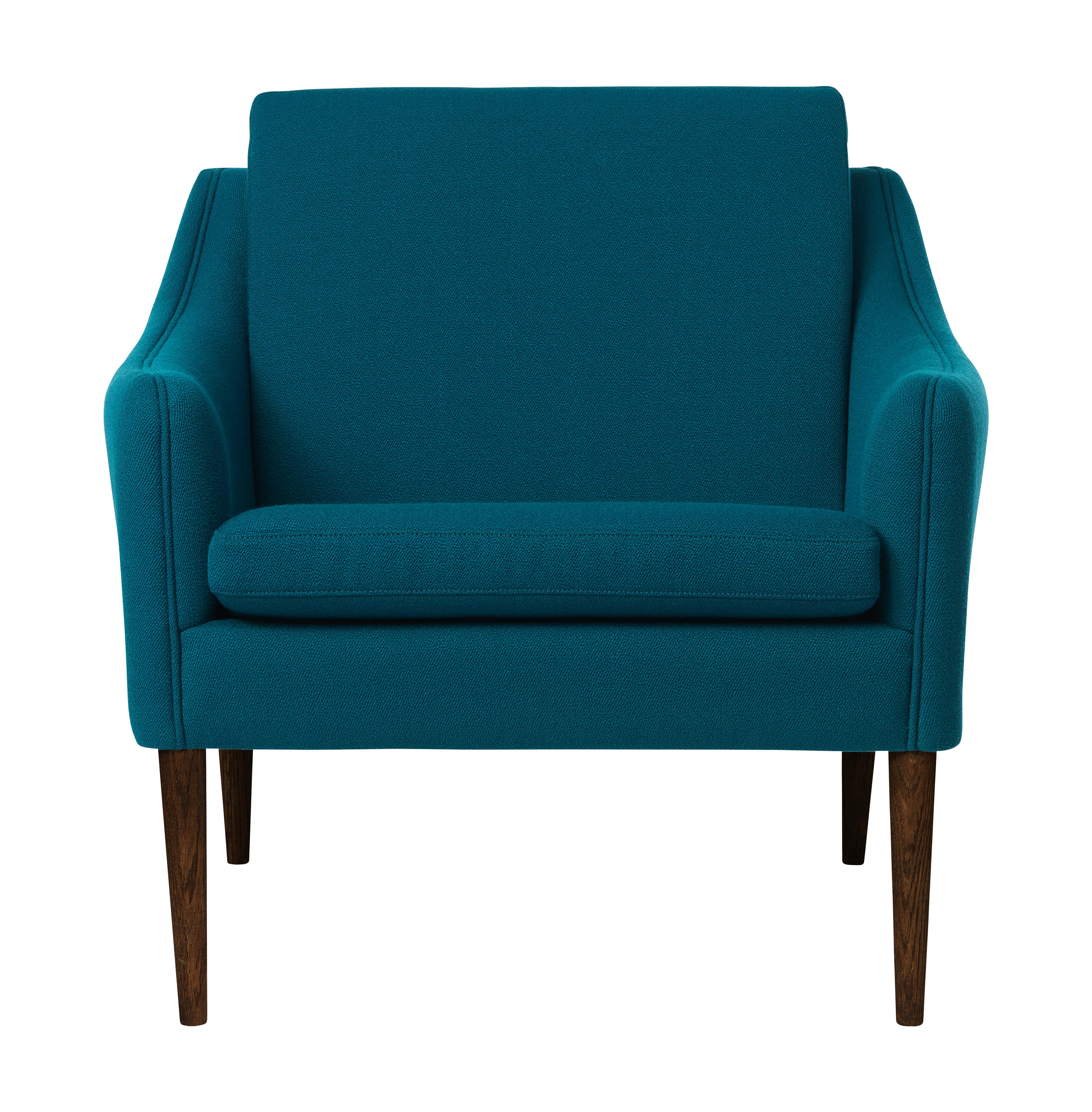 For Sale: Blue (Vidar872) Mr. Olsen Lounge Chair with Walnut Legs, by Hans Olsen from Warm Nordic
