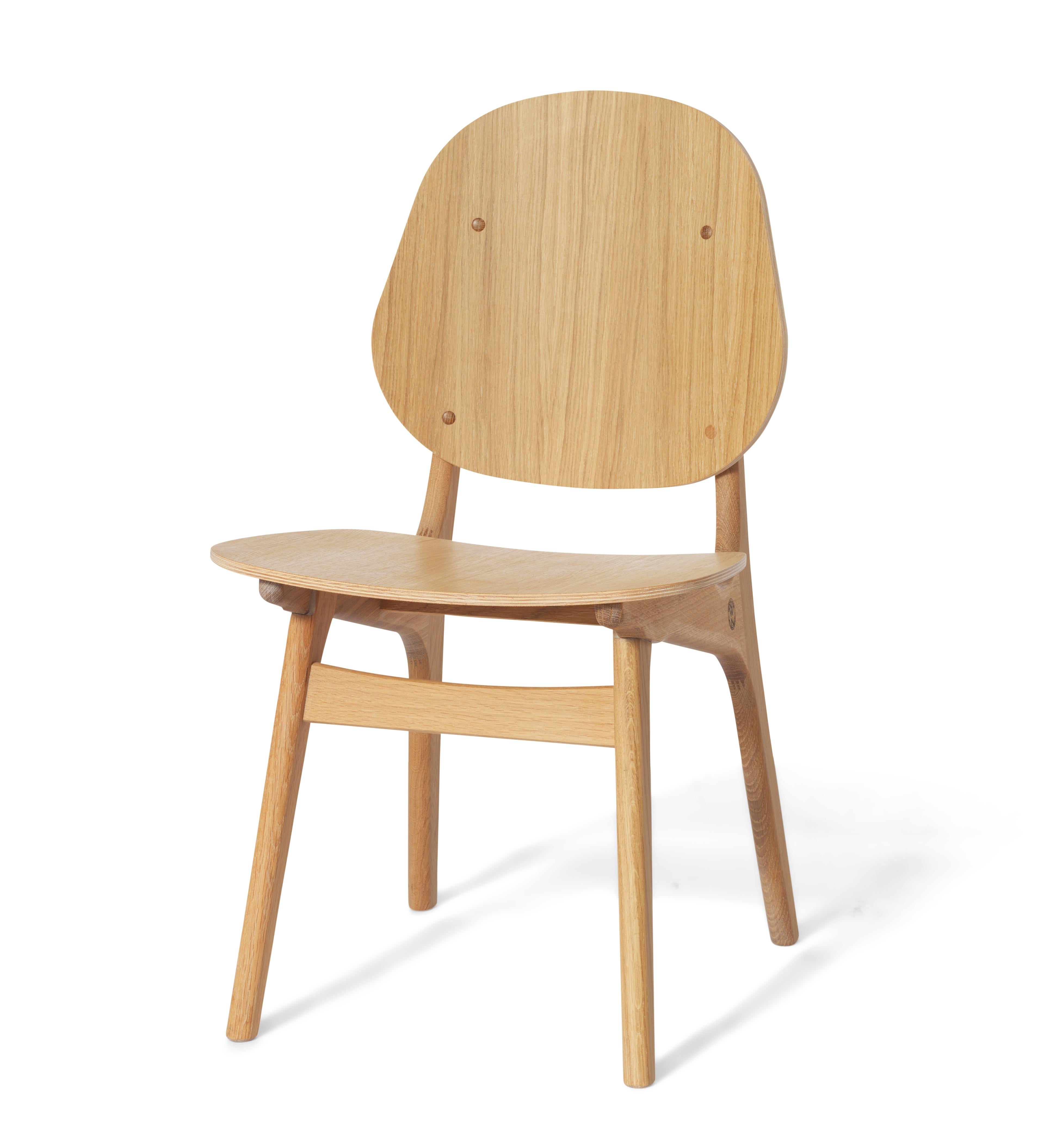 For Sale: Beige (Oak) Noble Chair in Pure Wood, by Arne Hovmand-Olsen from Warm Nordic 2