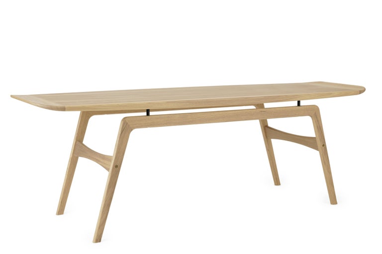 For Sale: Beige (White Oiled Oak) Surfboard Coffee Table in Wood, by Arne Hovmand-Olsen from Warm Nordic 2