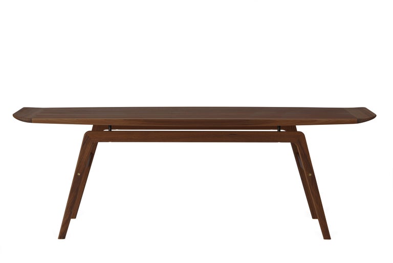 For Sale: Brown (Oiled walnut) Surfboard Coffee Table in Wood, by Arne Hovmand-Olsen from Warm Nordic