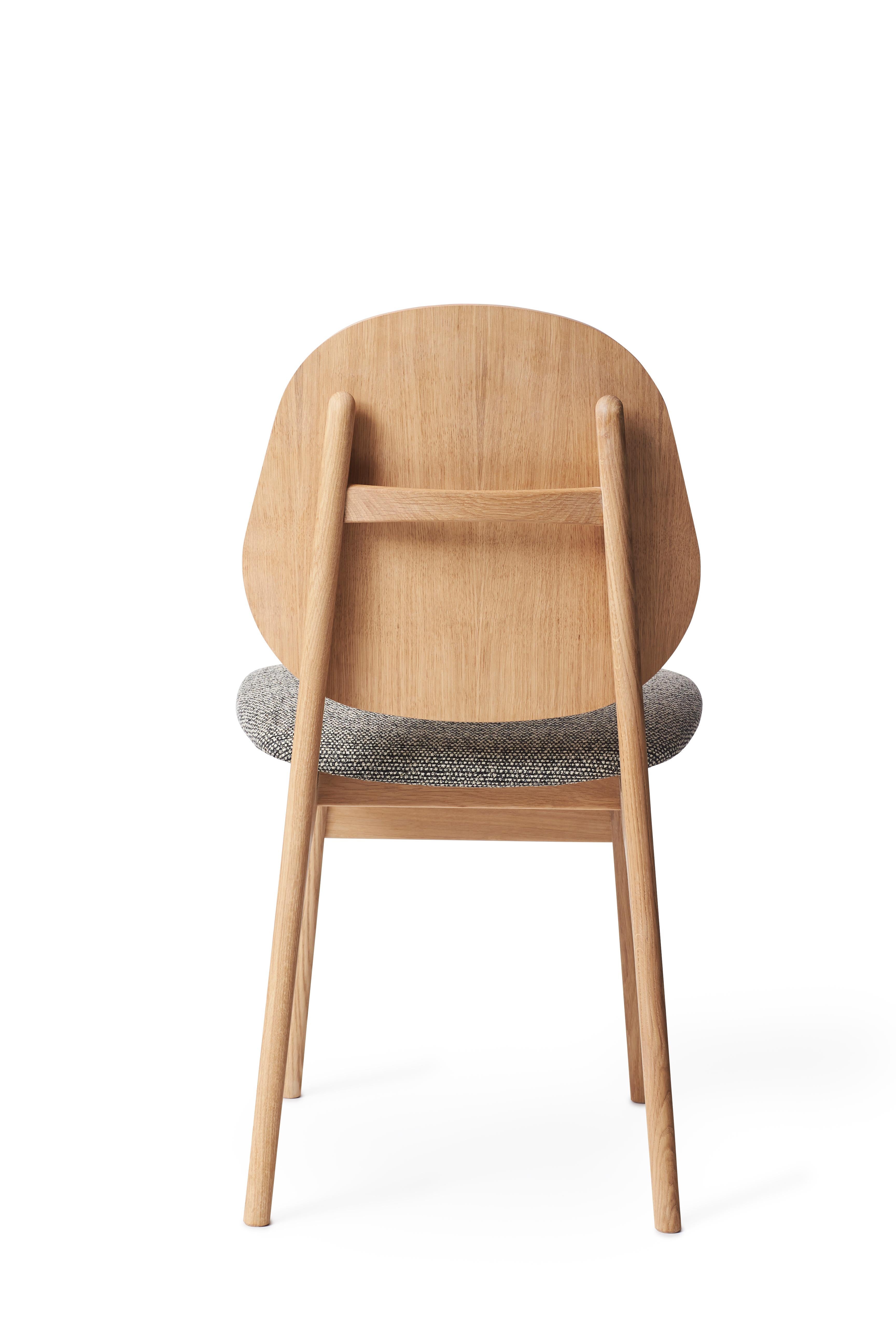 For Sale: Black (Savanna 152) Noble Chair in Oak with Upholstery, by Arne Hovmand-Olsen from Warm Nordic 3
