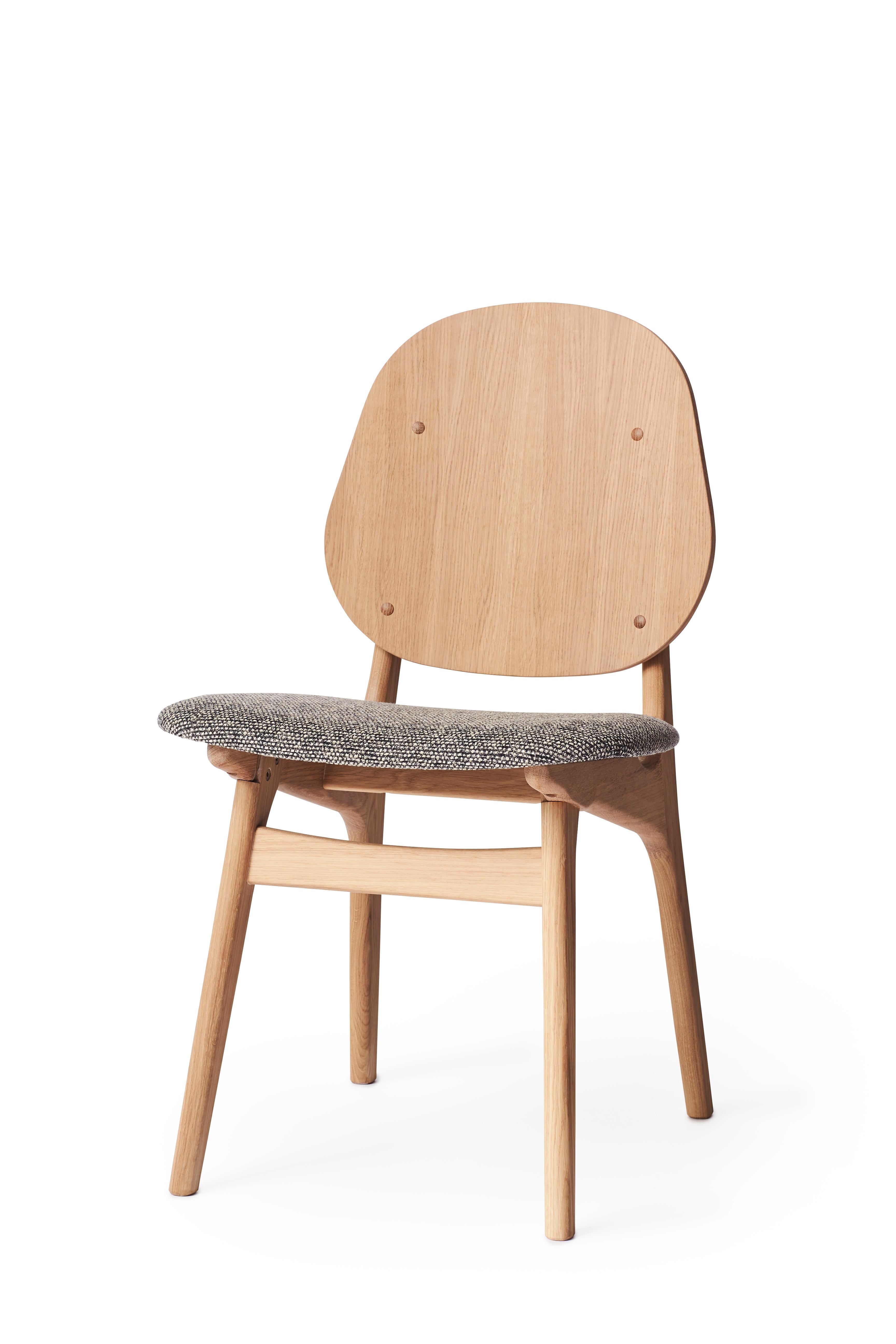For Sale: Black (Savanna 152) Noble Chair in Oak with Upholstery, by Arne Hovmand-Olsen from Warm Nordic 2