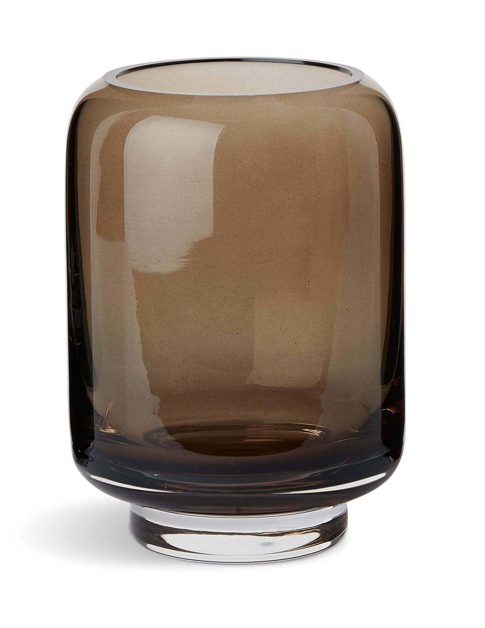 Brown (Classic Brown Glass) Stack Vase, by Studio Føy from Warm Nordic
