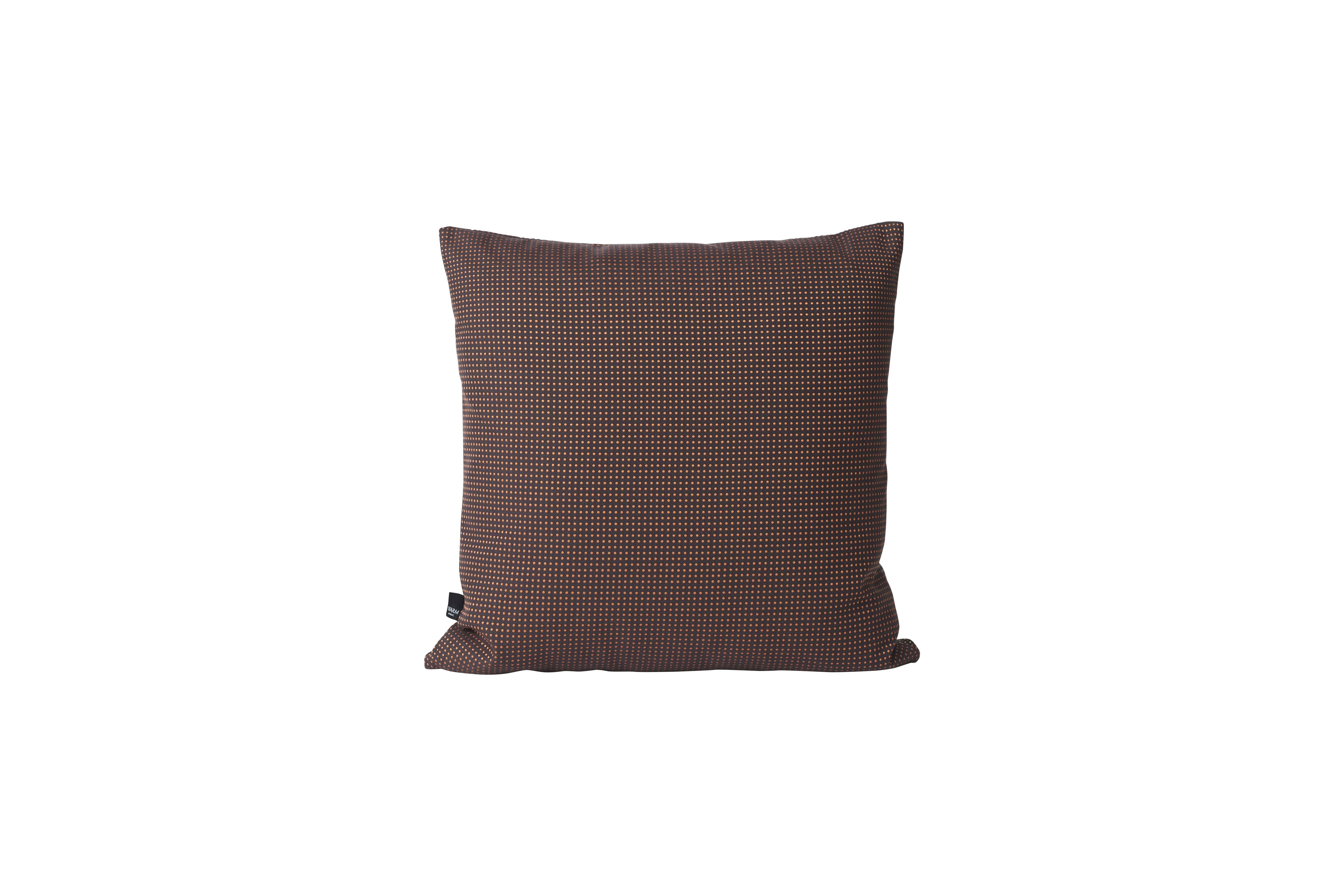 For Sale: Brown (Mountain) Sprinkle Map Cushion, by Warm Nordic 3