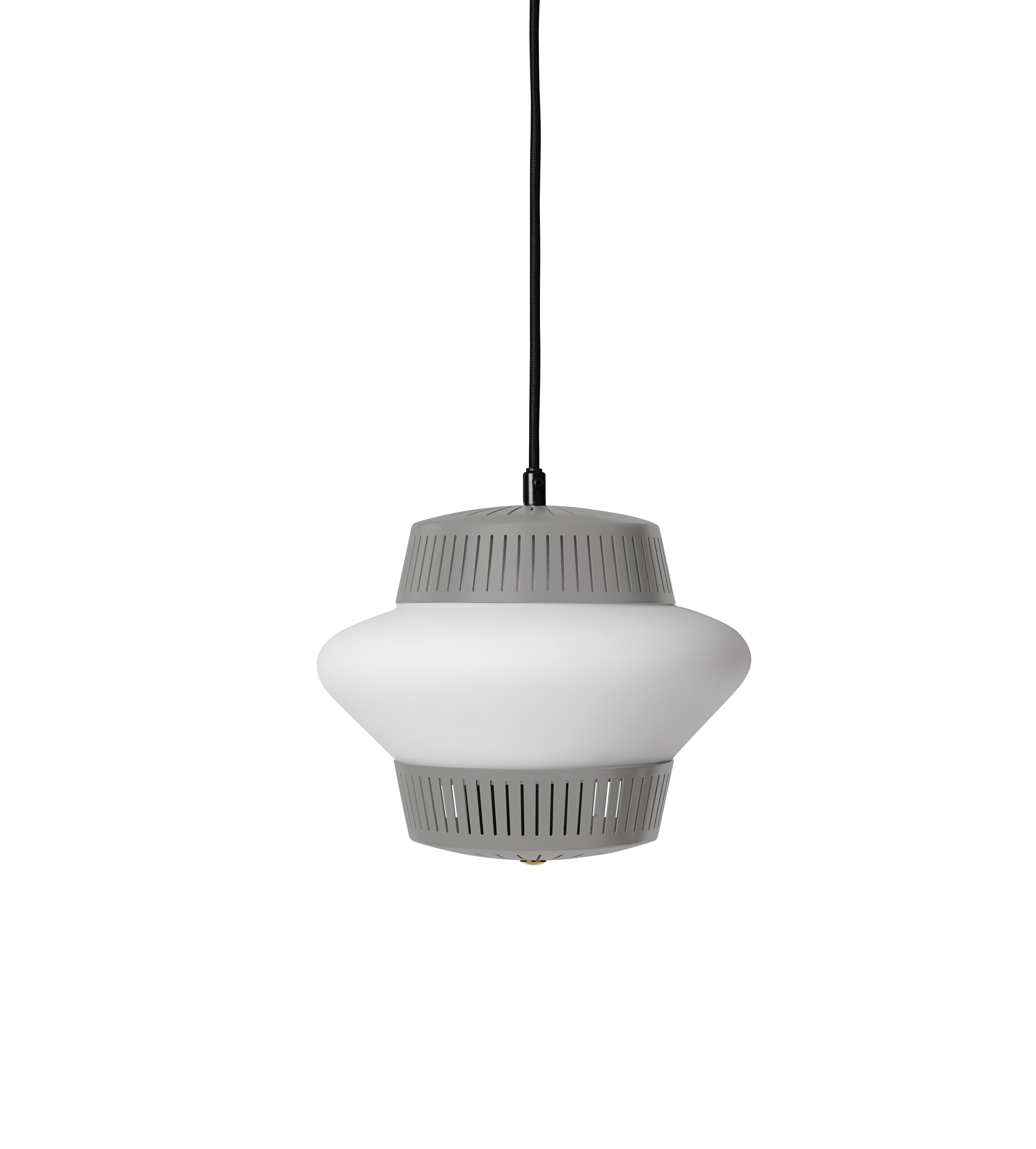 For Sale: Gray (Sky Grey) Opal Arch Pendant Lamp, by Arne Hovmand-Olsen from Warm Nordic