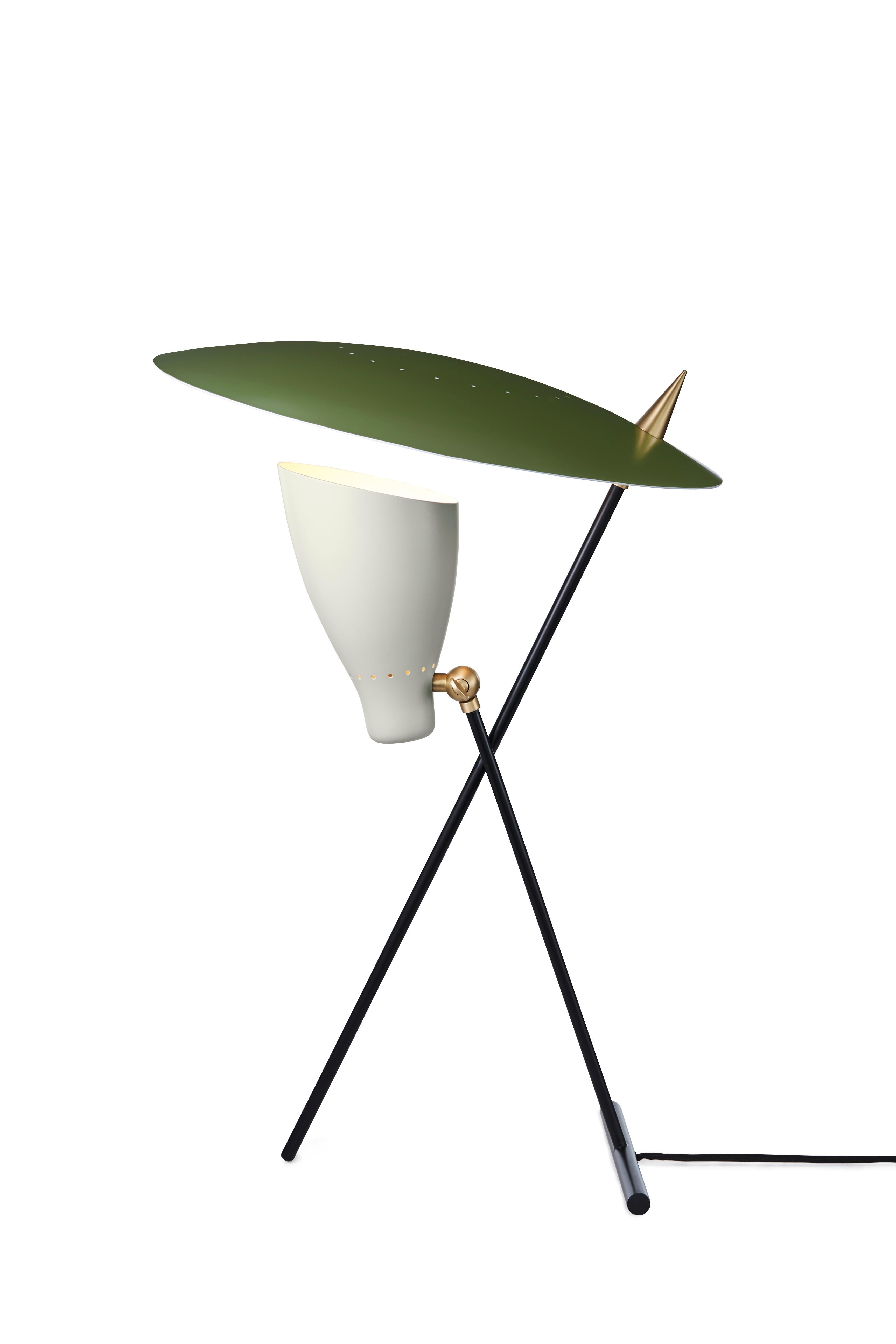 For Sale: Green (Pine Green/Warm White) Silhouette Table Lamp, by Svend Aage Holm-Sørensen from Warm Nordic