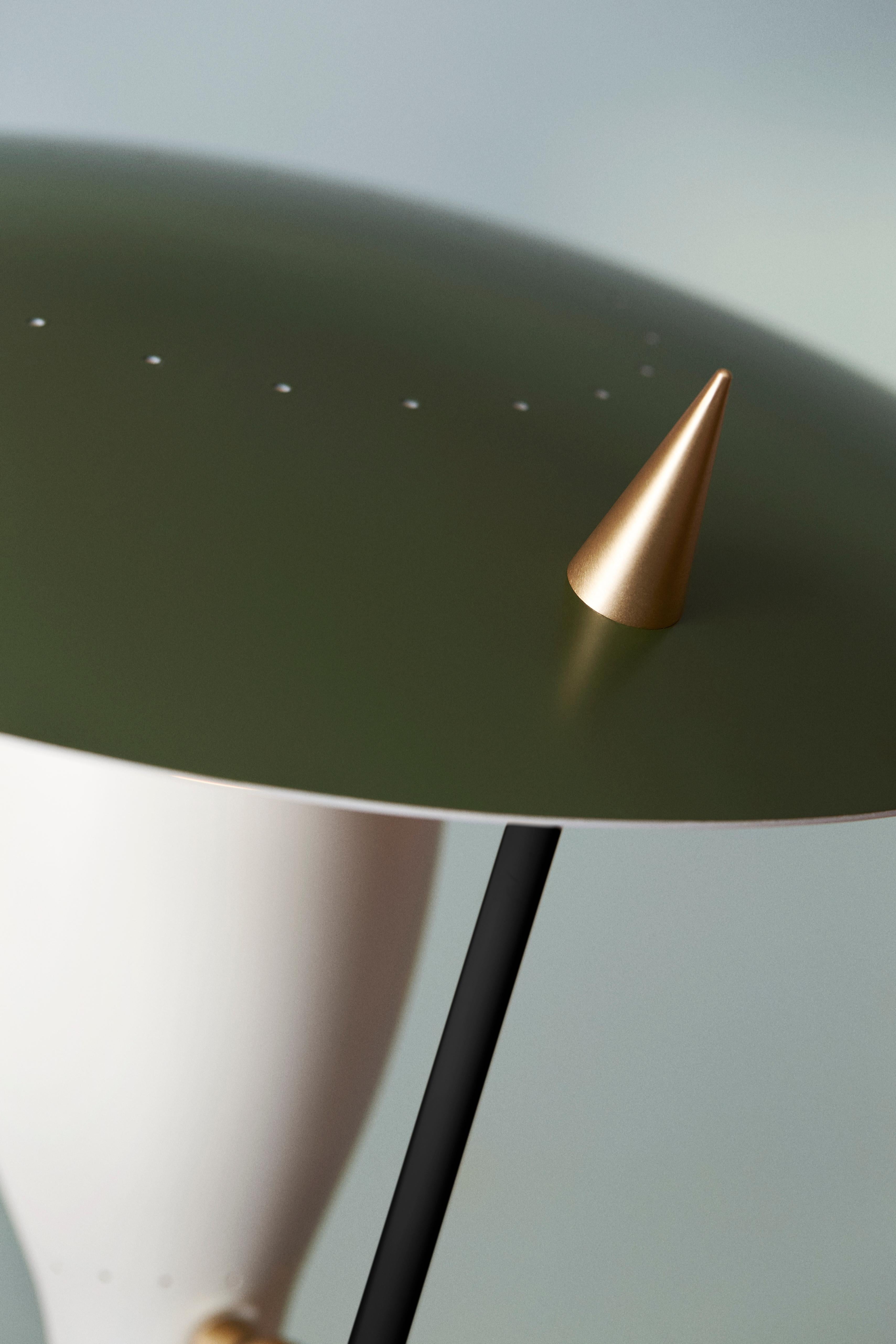 For Sale: Green (Pine Green/Warm White) Silhouette Table Lamp, by Svend Aage Holm-Sørensen from Warm Nordic 2