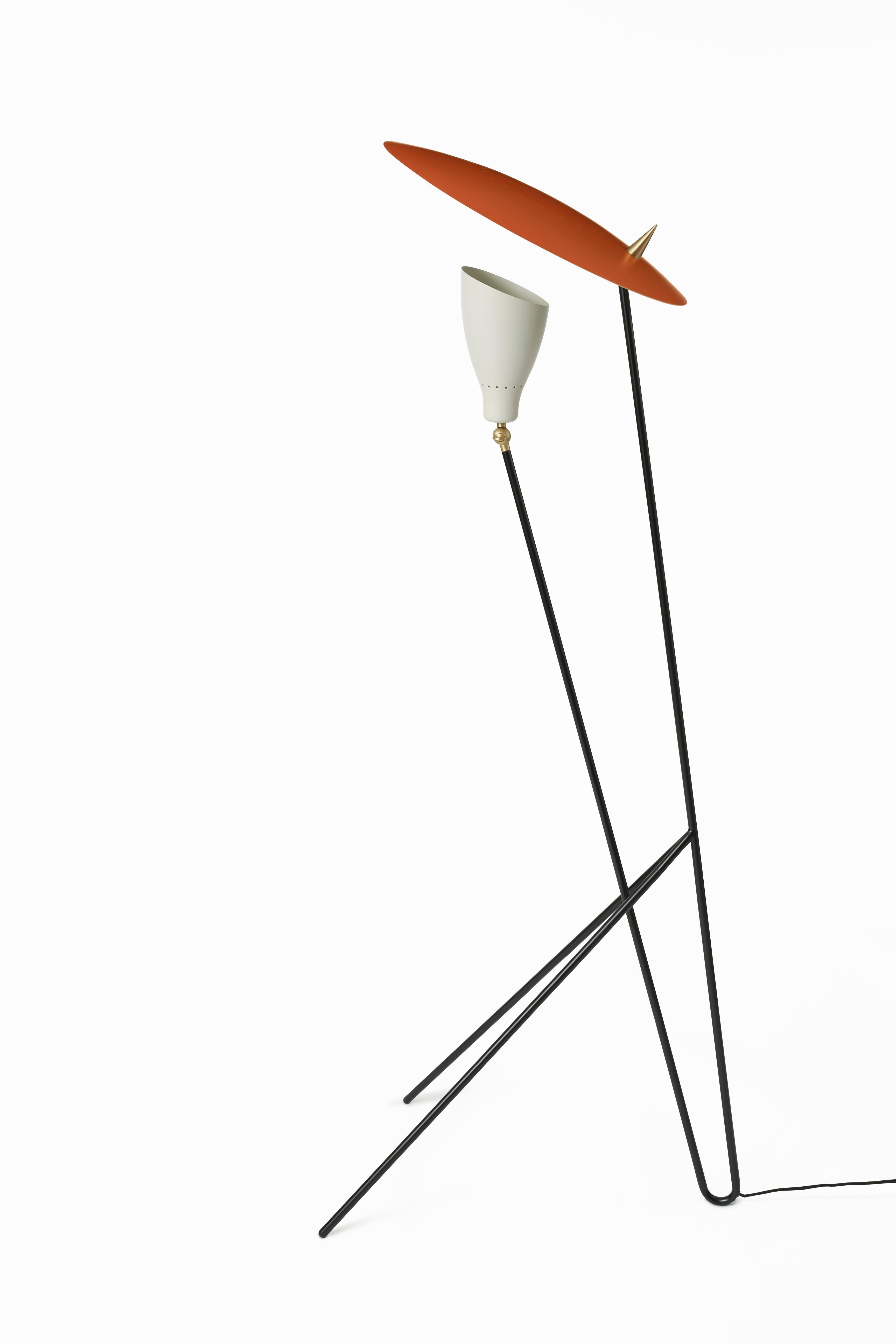 For Sale: Red (Rusty Red/Warm White) Silhouette Floor Lamp, by Svend Aage Holm-Sørensen from Warm Nordic