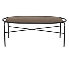 Secant Oval Table in Steel Frame, by Sara Wright Polmar from Warm Nordic