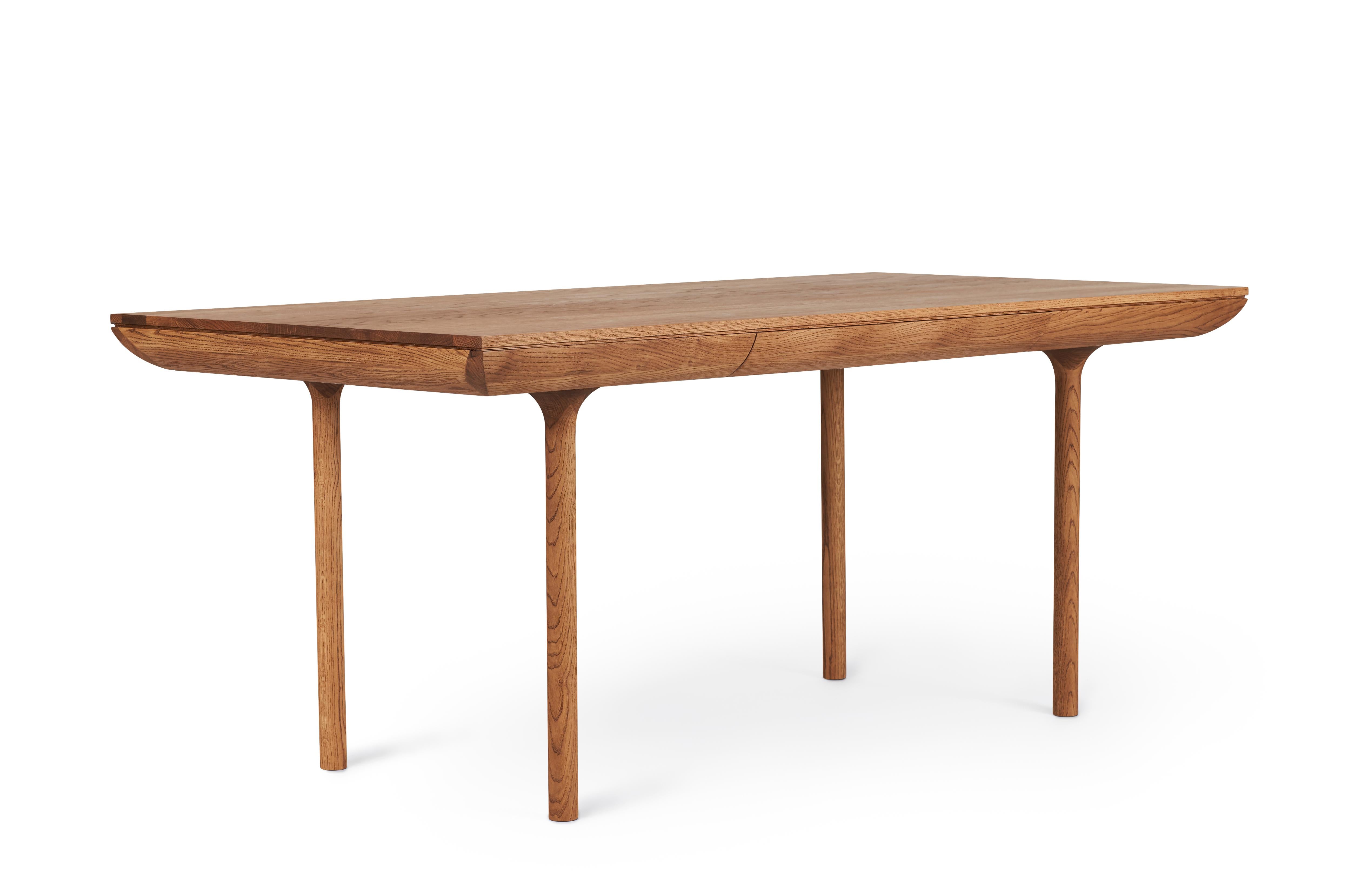 Im Angebot: Rúna Large Desk, von Isabel Ahm aus Warm Nordic, Brown (Teak Oiled Oak) 2