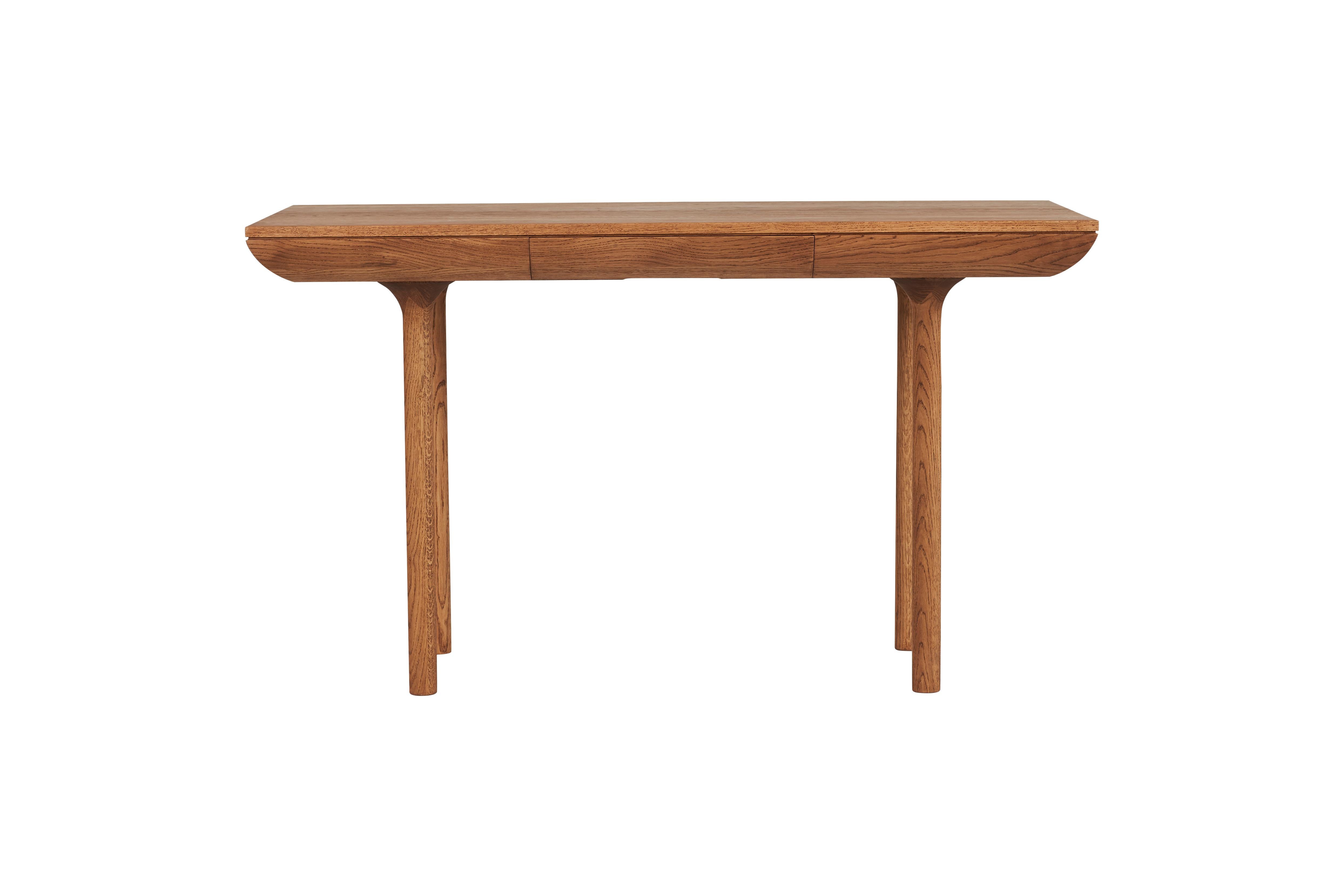 For Sale: Brown (Teak Oiled Oak) Rúna Small Desk, by Isabel Ahm from Warm Nordic