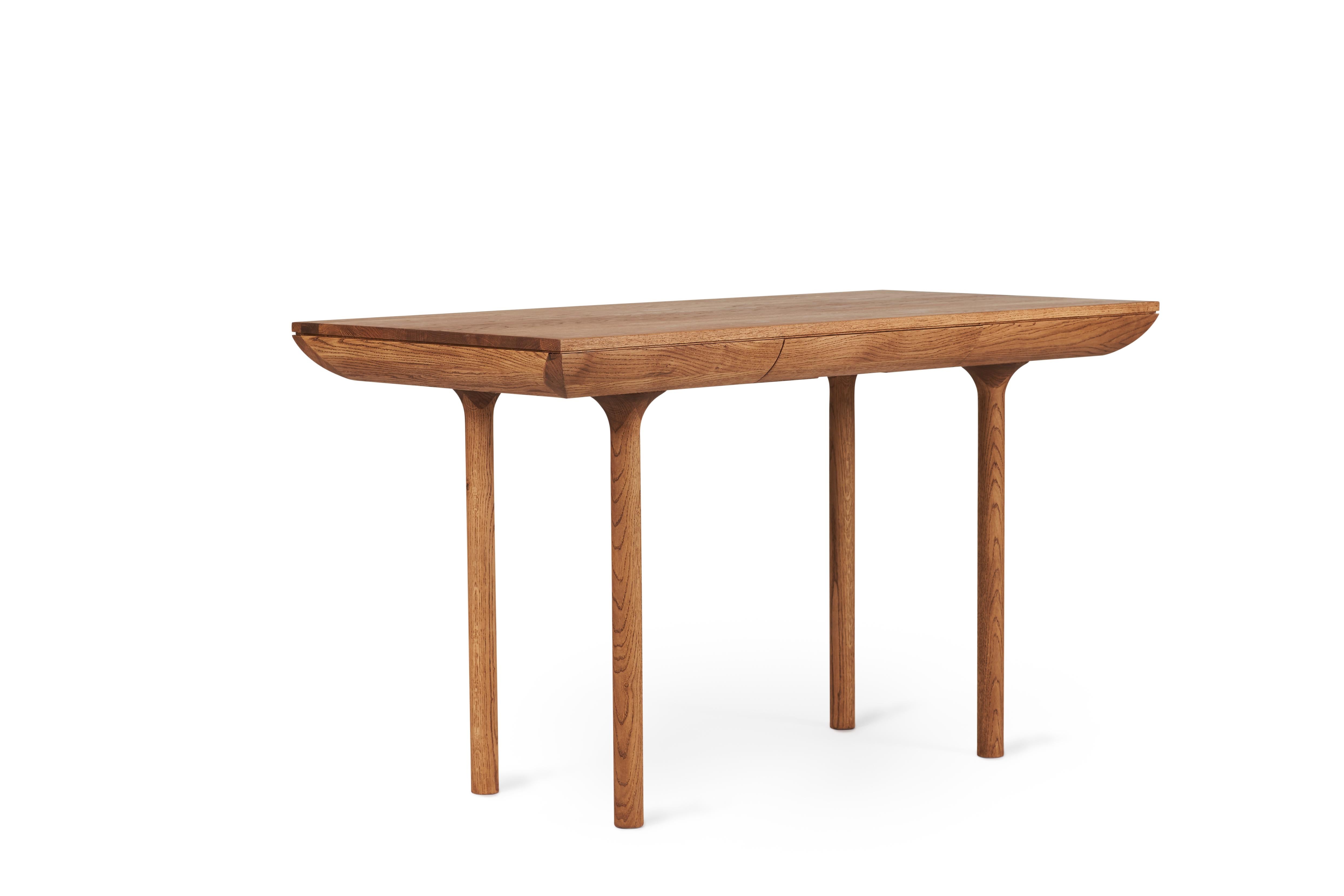 For Sale: Brown (Teak Oiled Oak) Rúna Small Desk, by Isabel Ahm from Warm Nordic 2