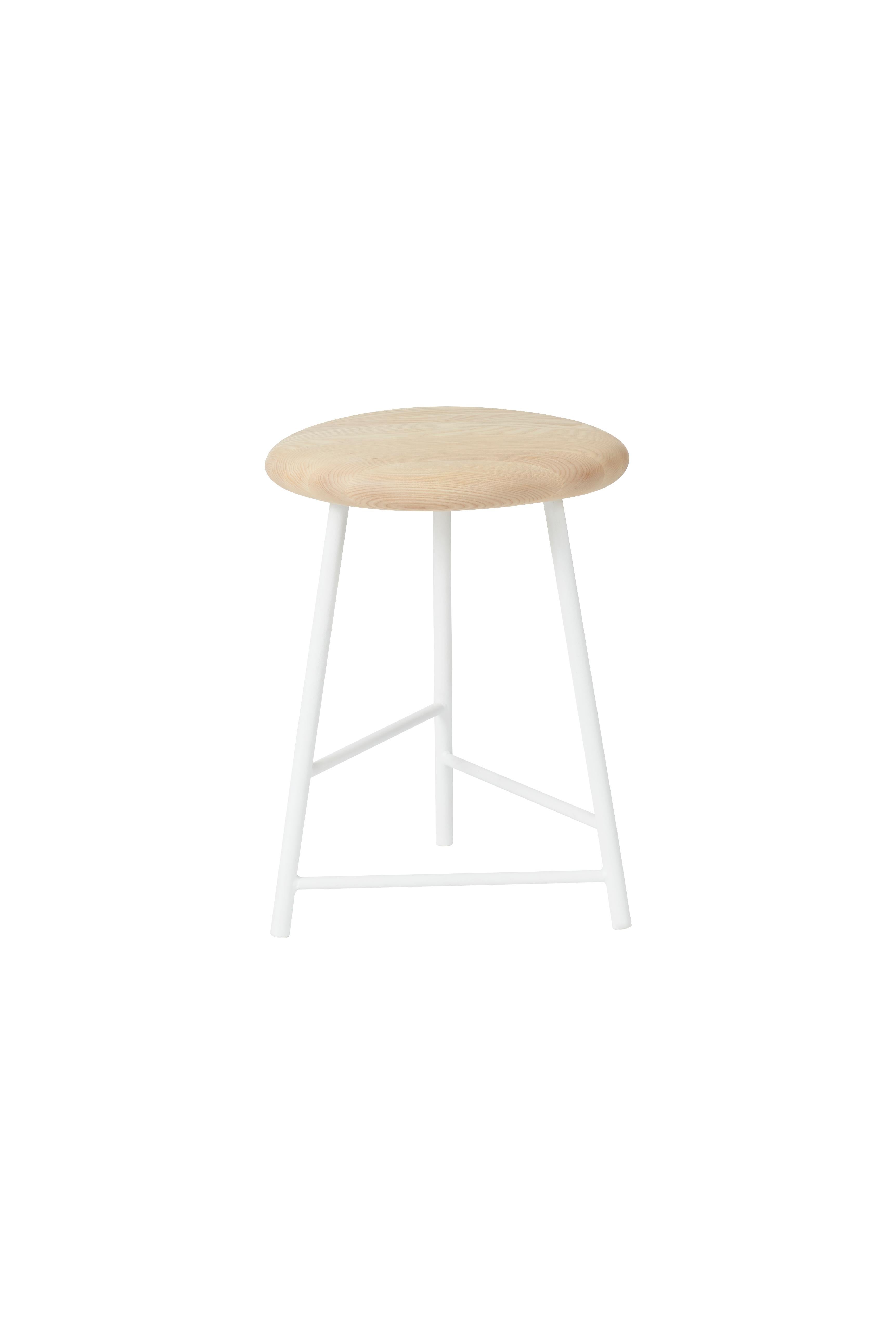 For Sale: White (Ash/White) Pebble Stool, by Welling / Ludvik from Warm Nordic