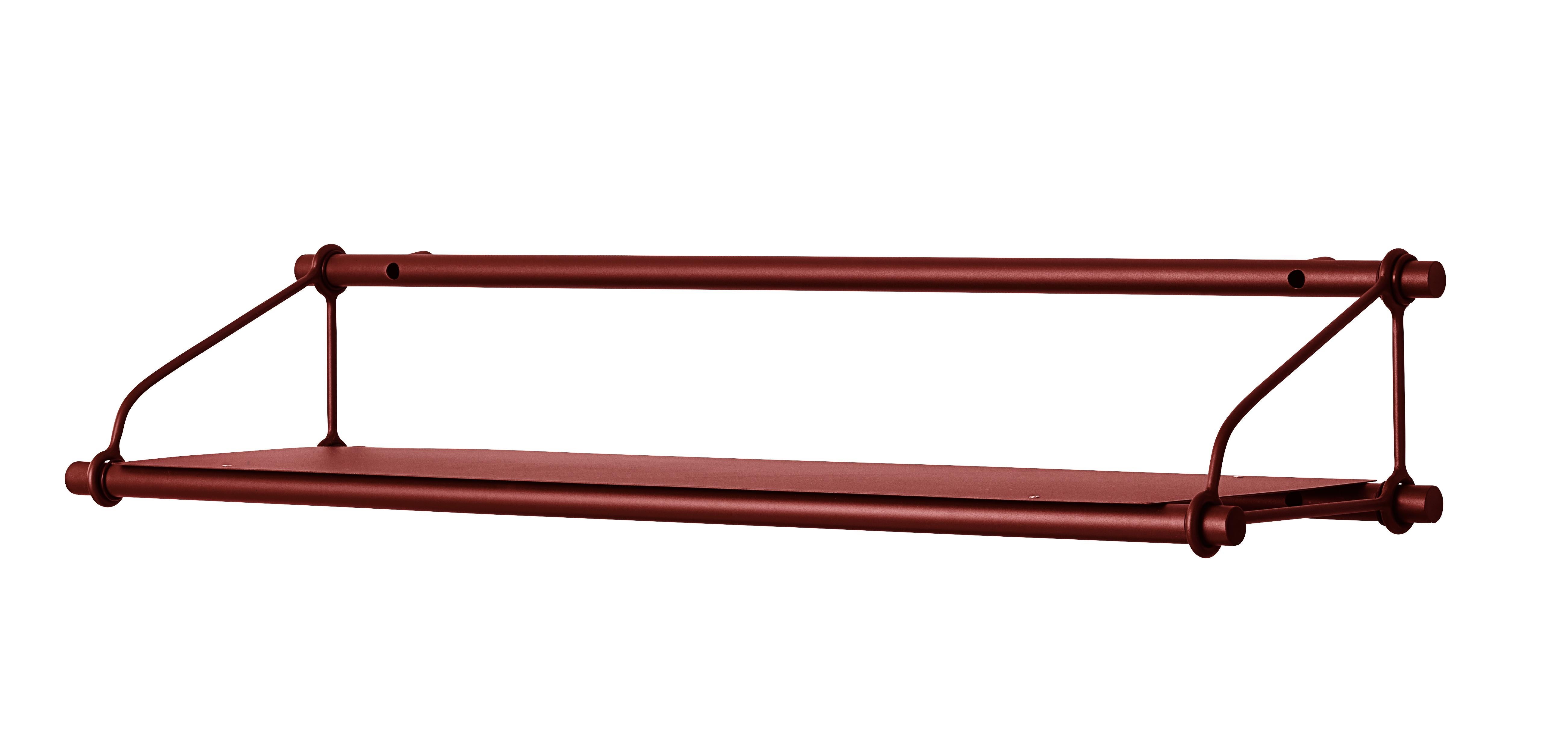 For Sale: Red (Oxide Red) Parade Single Wall Shelf, by Morten & Jonas from Warm Nordic