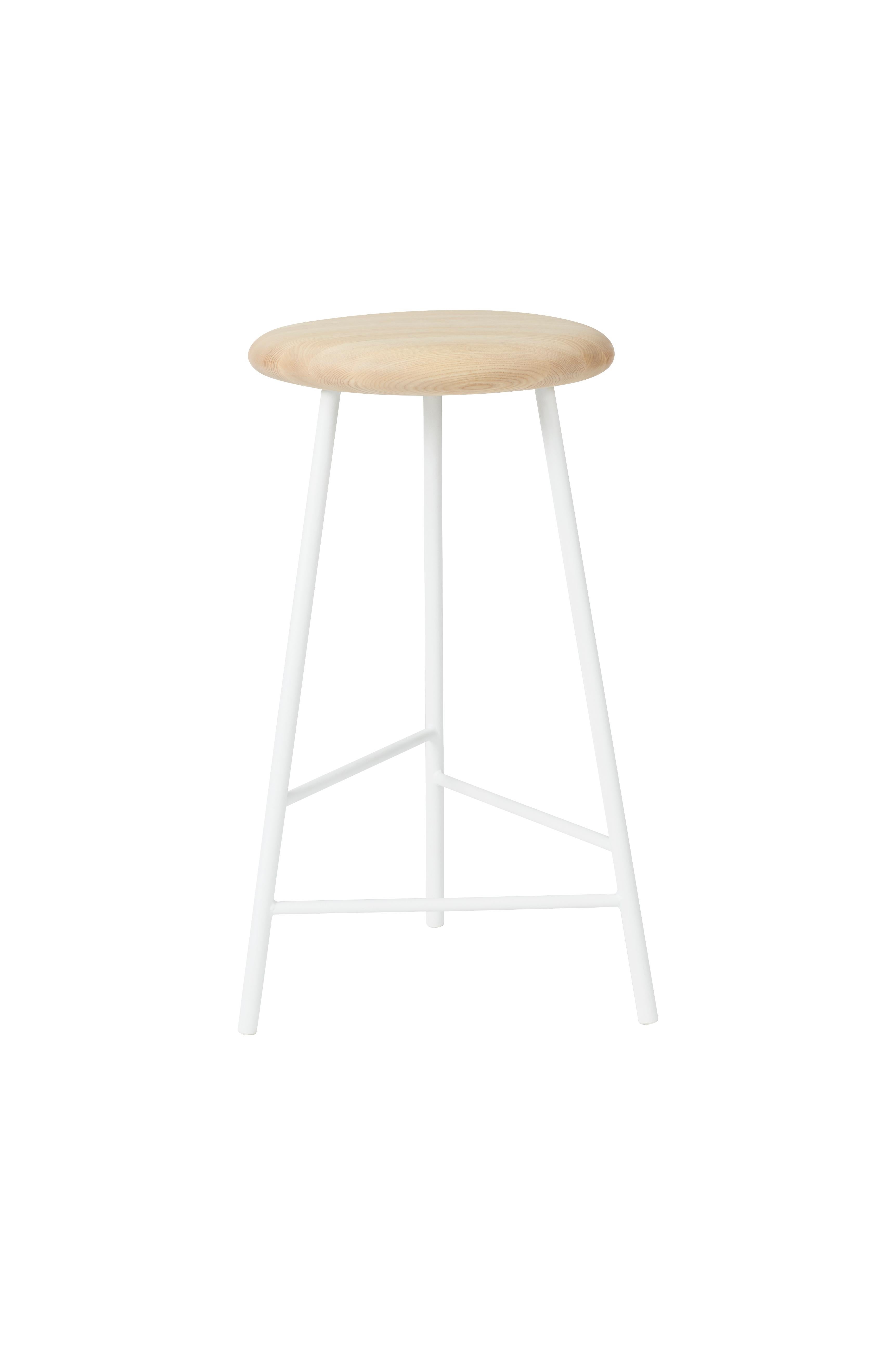 For Sale: White (Ash/White) Pebble Counter Stool, by Welling / Ludvik from Warm Nordic