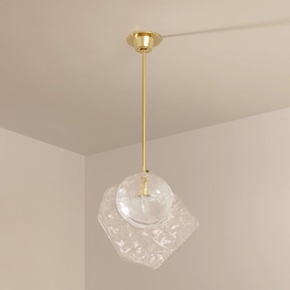 Yellow (POLISHED BRASS) Brezza Pendant Light by form A 3