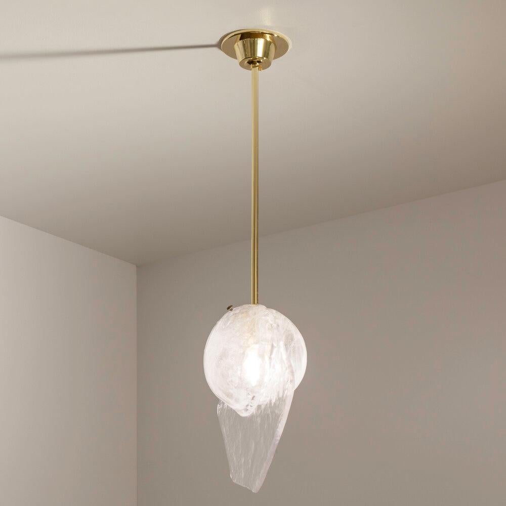 Yellow (POLISHED BRASS) Brezza Pendant Light by form A 4