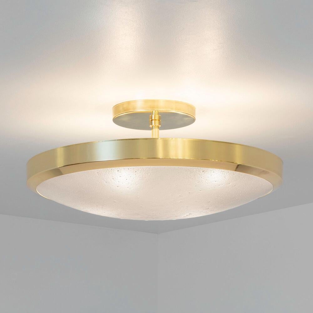 Yellow (POLISHED BRASS) Uno Semi-Flushmount Ceiling Light by form A 2