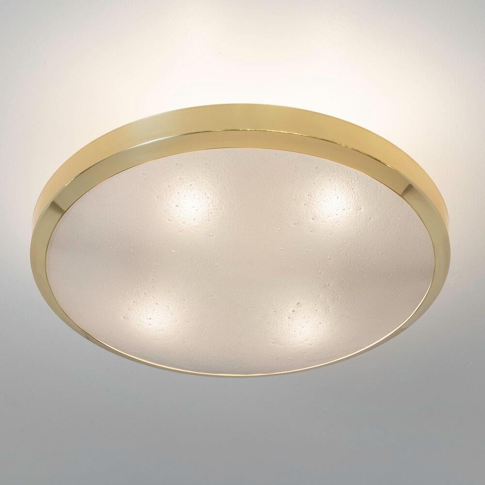 Yellow (POLISHED BRASS) Uno Semi-Flushmount Ceiling Light by form A 3