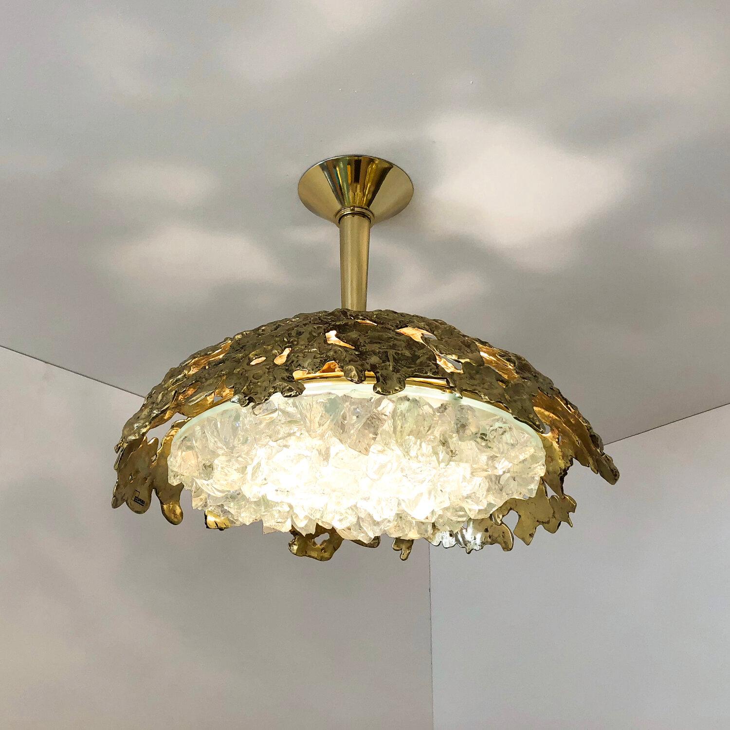 Yellow (POLISHED BRASS) Etna N.21 Ceiling Light by Form A 2