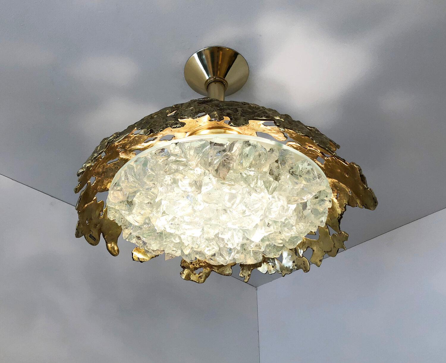 Yellow (POLISHED BRASS) Etna N.21 Ceiling Light by Form A 4
