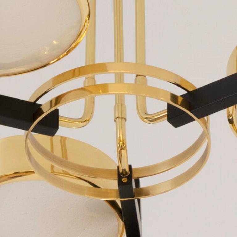 Yellow (POLISHED BRASS) Eclissi Ceiling Light by form A 4