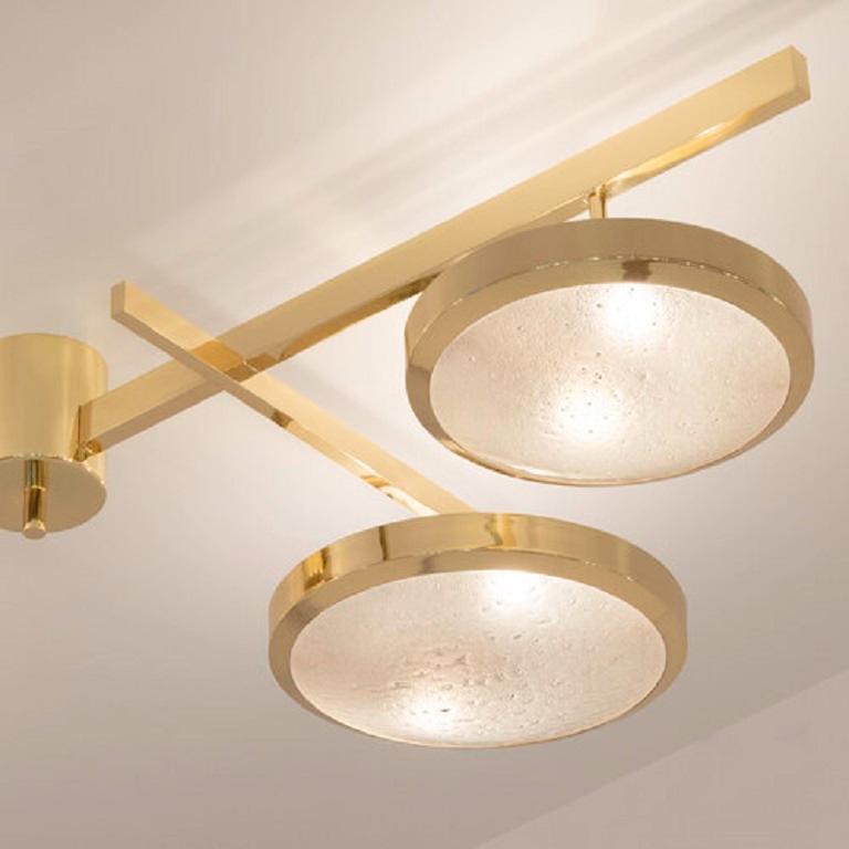 Yellow (POLISHED BRASS) Tetrix Ceiling Light by form A 3