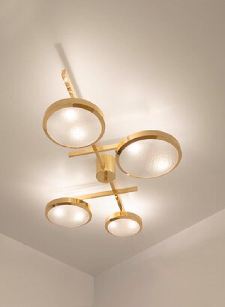 Yellow (POLISHED BRASS) Tetrix Ceiling Light by form A 5