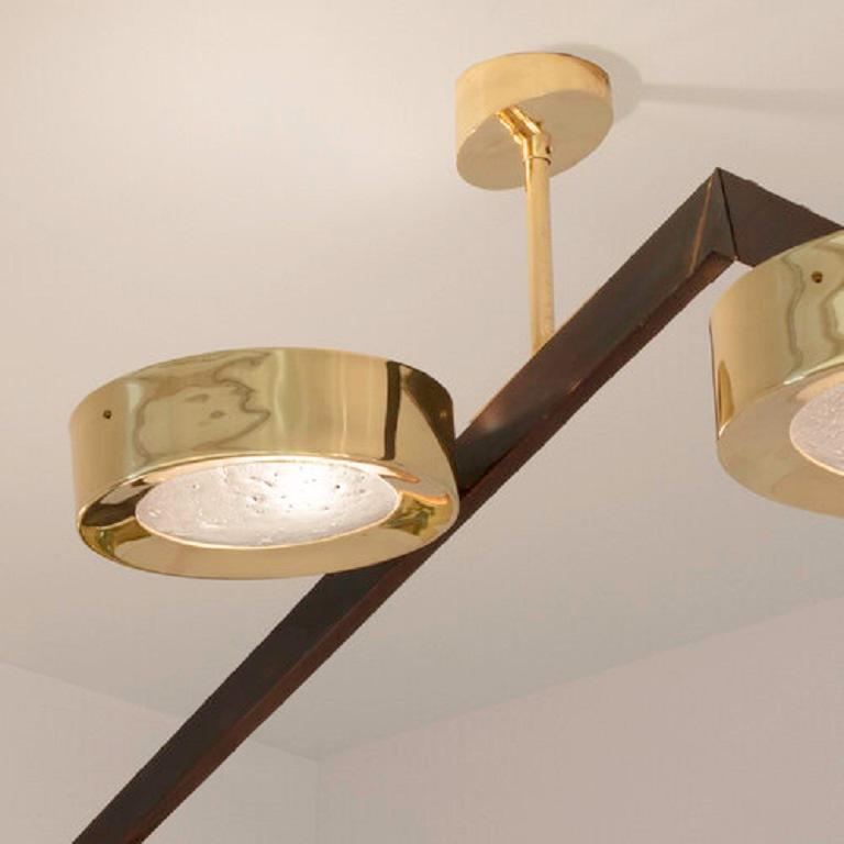 Yellow (POLISHED BRASS) Modello Sette Ceiling Light by form A 5