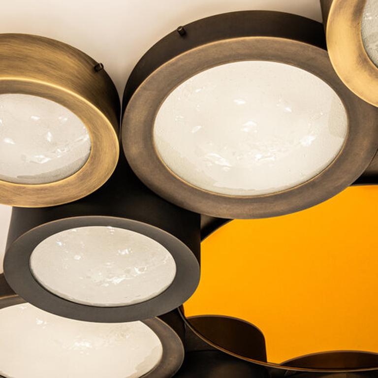 Yellow (POLISHED BRASS) Helios Ceiling Light by form A 4