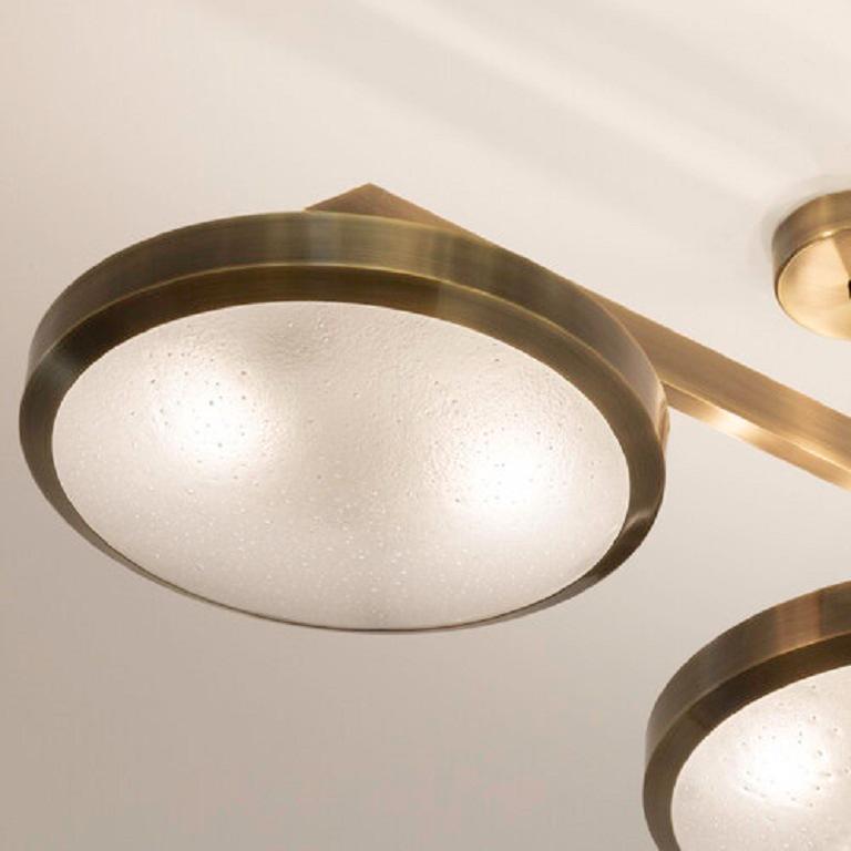 Yellow (POLISHED BRASS) Zeta Ceiling Light by form A 5