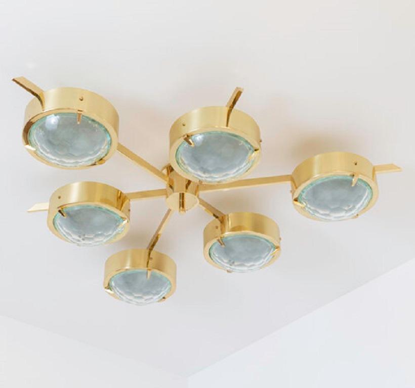 Yellow (POLISHED BRASS) Stella Ceiling Light by form A 3