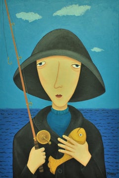 Blue Figurative Paintings