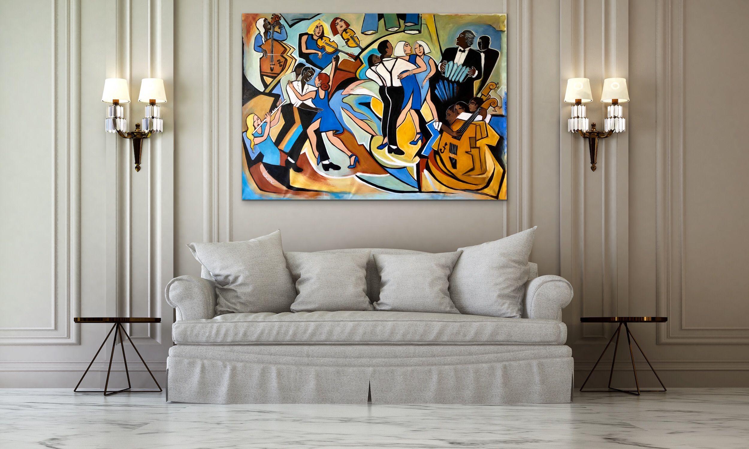 Mein neuestes Bild aus der Serie meiner großen abstrakten Gemälde. Dieses Bild ist aus Acryl auf einem losen Stück Leinwand, so dass der Käufer es zu seinem örtlichen Rahmengeschäft bringen muss, das Ihnen alle Möglichkeiten aufzeigen wird.   Es