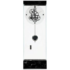 Marquina Black Adagio Teckell Takto Contemporary Mechanical Floor Clock