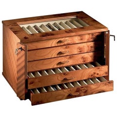 Briar Chest for 55 Pens in Mahogany by Agresti