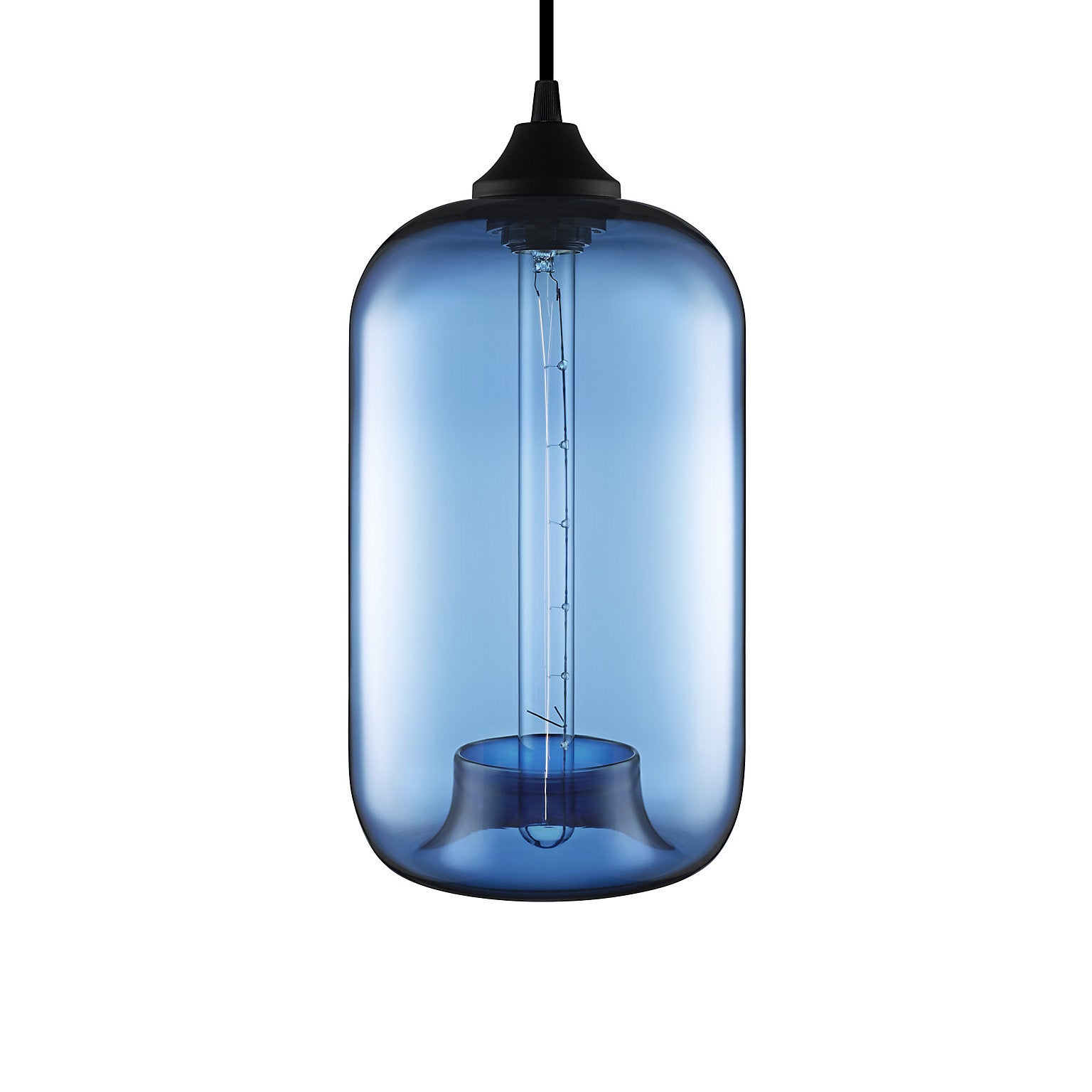 Pod Plum Handblown Modern Glass Pendant Light, Made in the USA For Sale at  1stDibs
