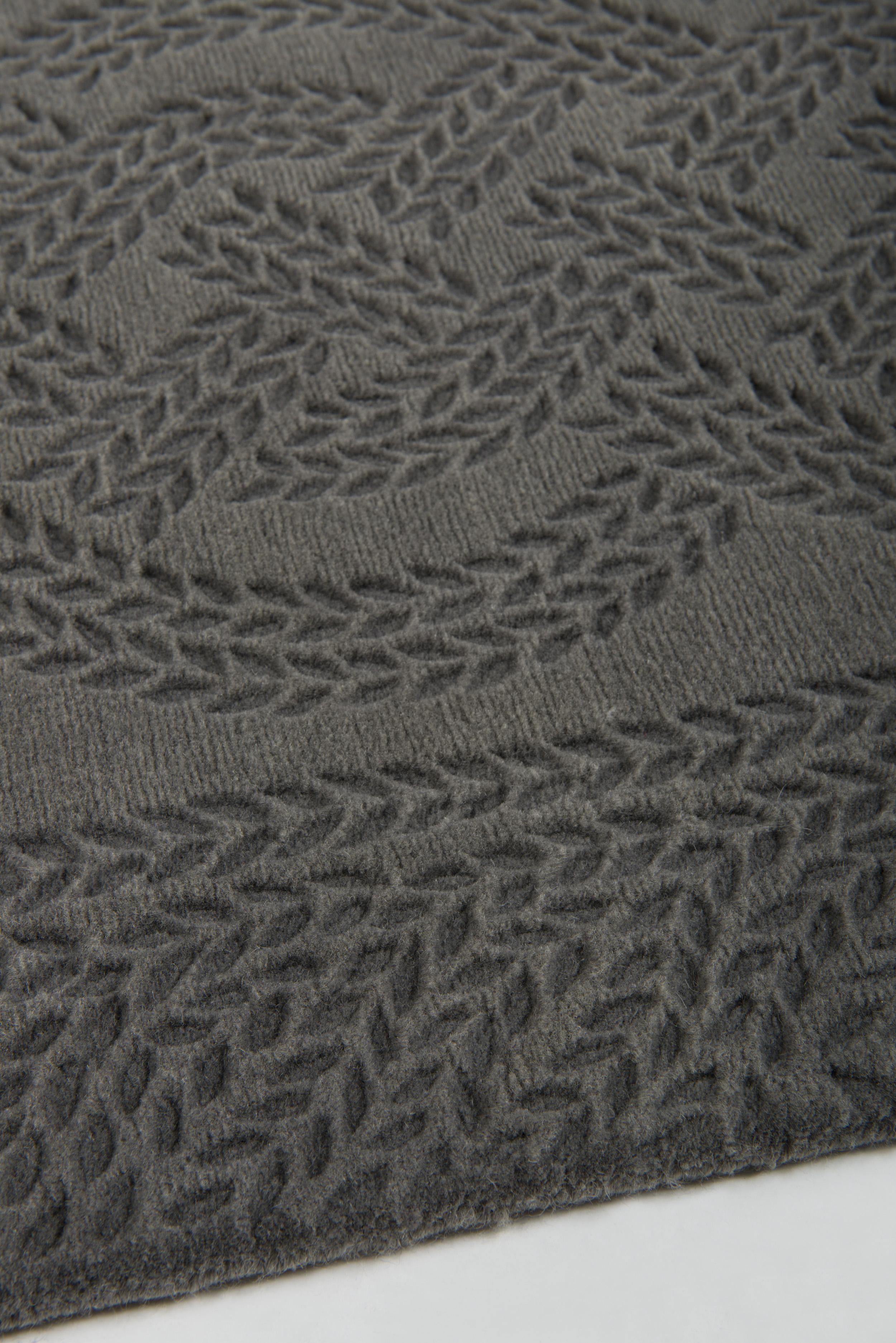 Wool Knit Rug Topsimages Com Nepalese Cable Knit Grey Hand Knotted Floor Rug In Wool Thom Browne Jpg 768x1151