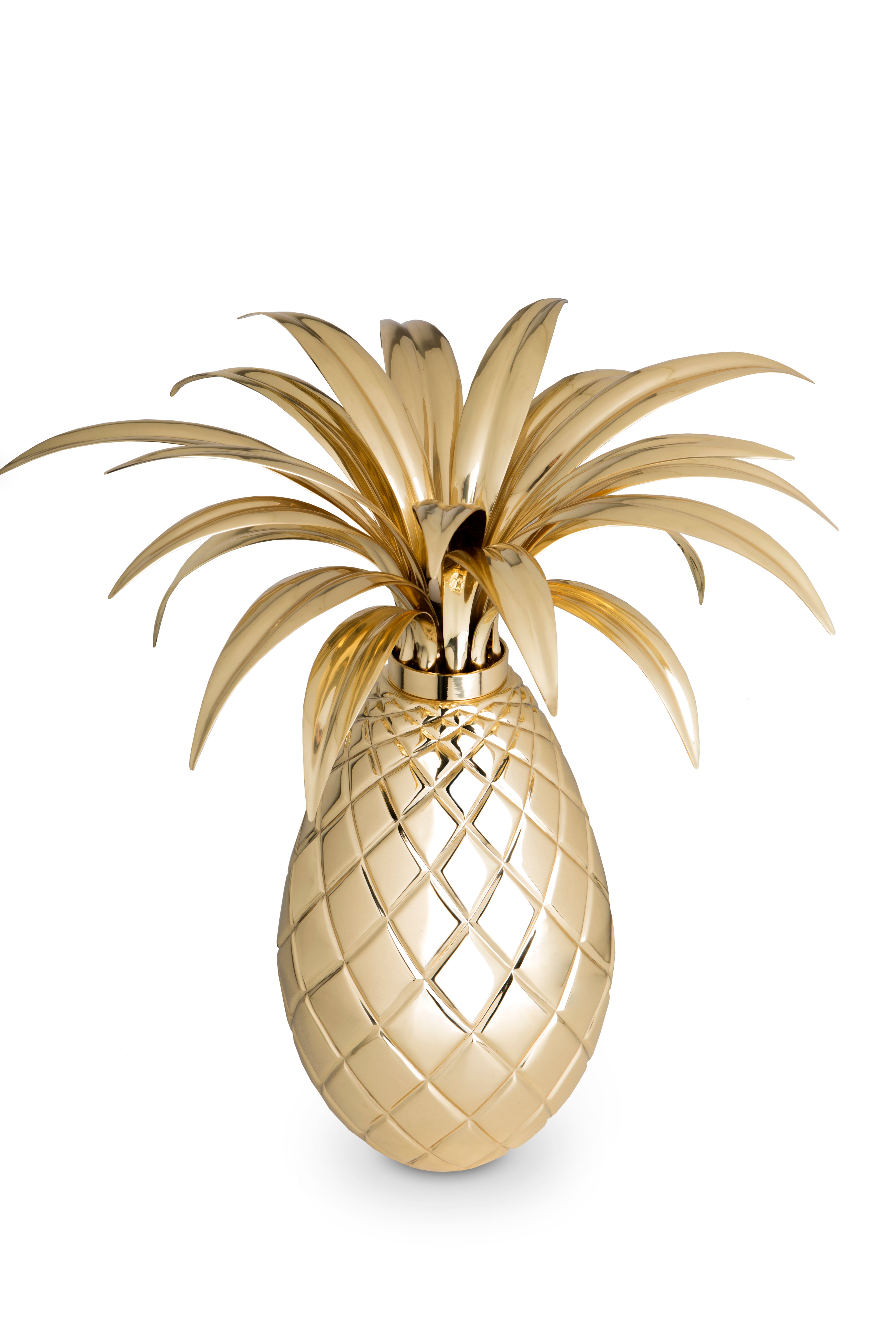 Miranda Pineapple Table Lamp in Brass For Sale