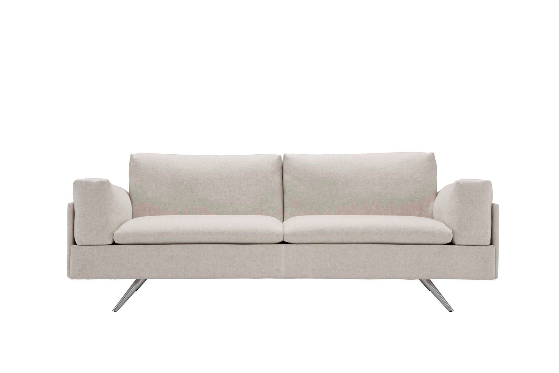 Amura Al Sofa In White Leather By Luca Scacchetti Amura Al Sofa In White Leather By Luca Scacchetti