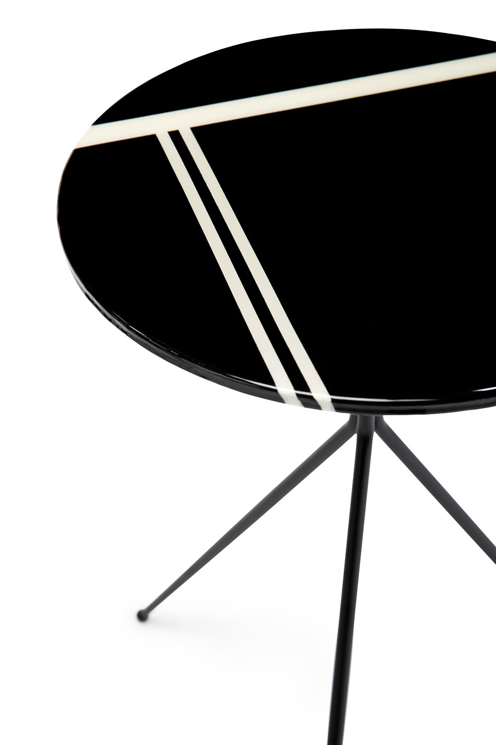 Baxter Table No 2 With Shanghai Graphic Resin And Iron Base By