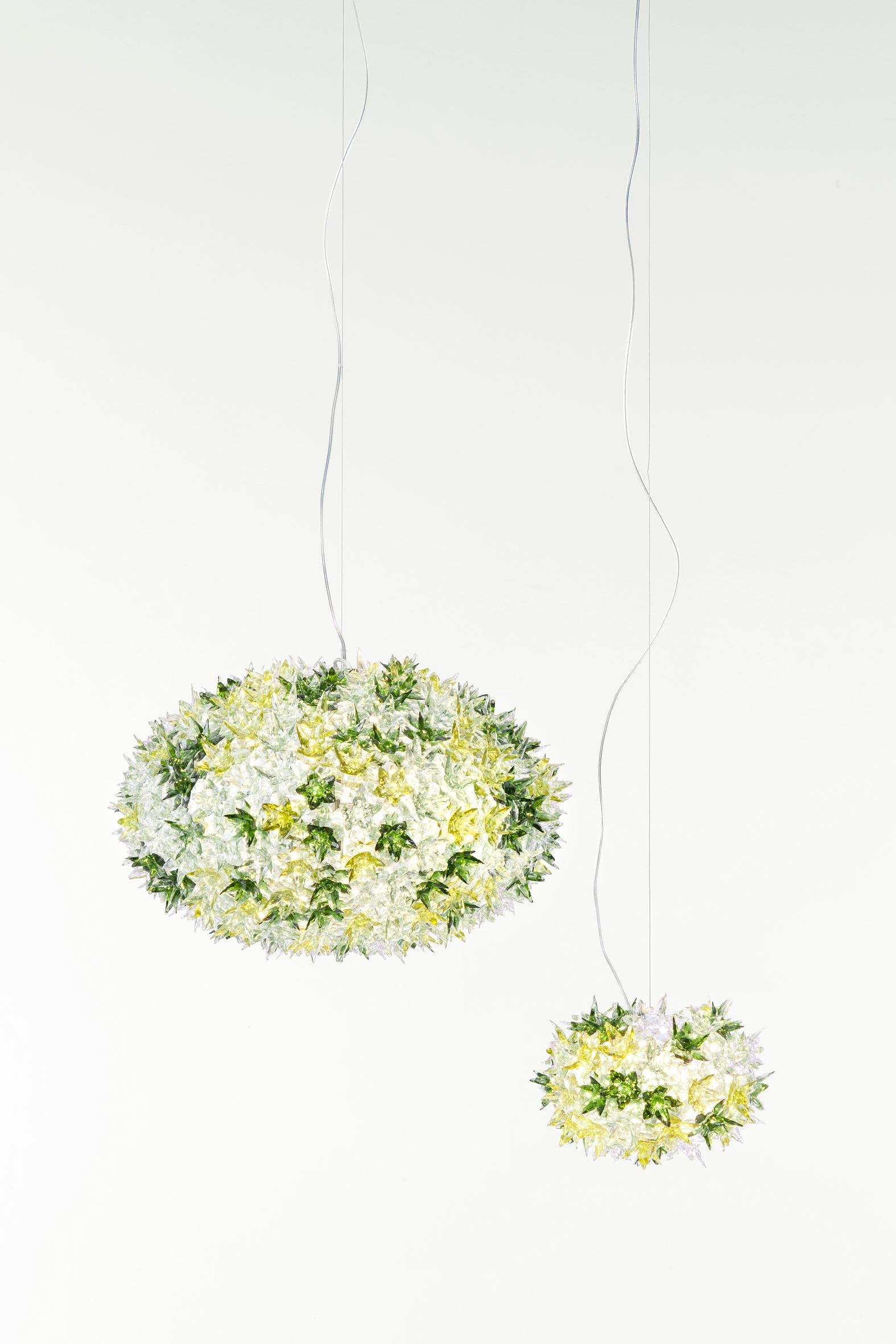 Lampe à suspension Kartell en cristal en forme de fleur moyenne de Ferruccio Laviani en vente 2