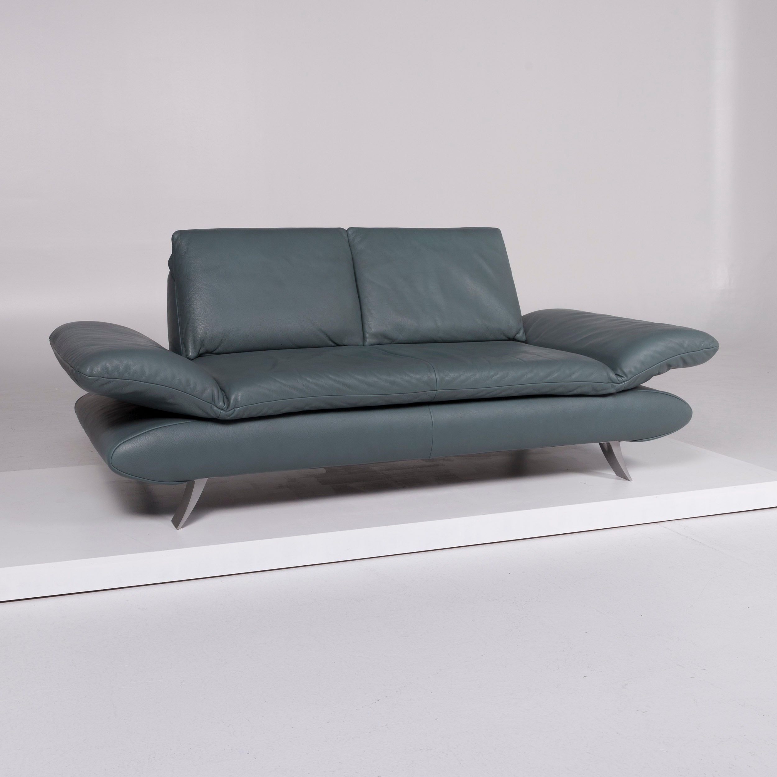 Koinor Rossini Designer Leder Sofa Garnitur Grun Zweisitzer