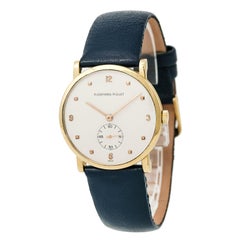 Certified: Audemars Piguet Vintage Mens Manual Hand Wind Watch Cream Dial 18K YG