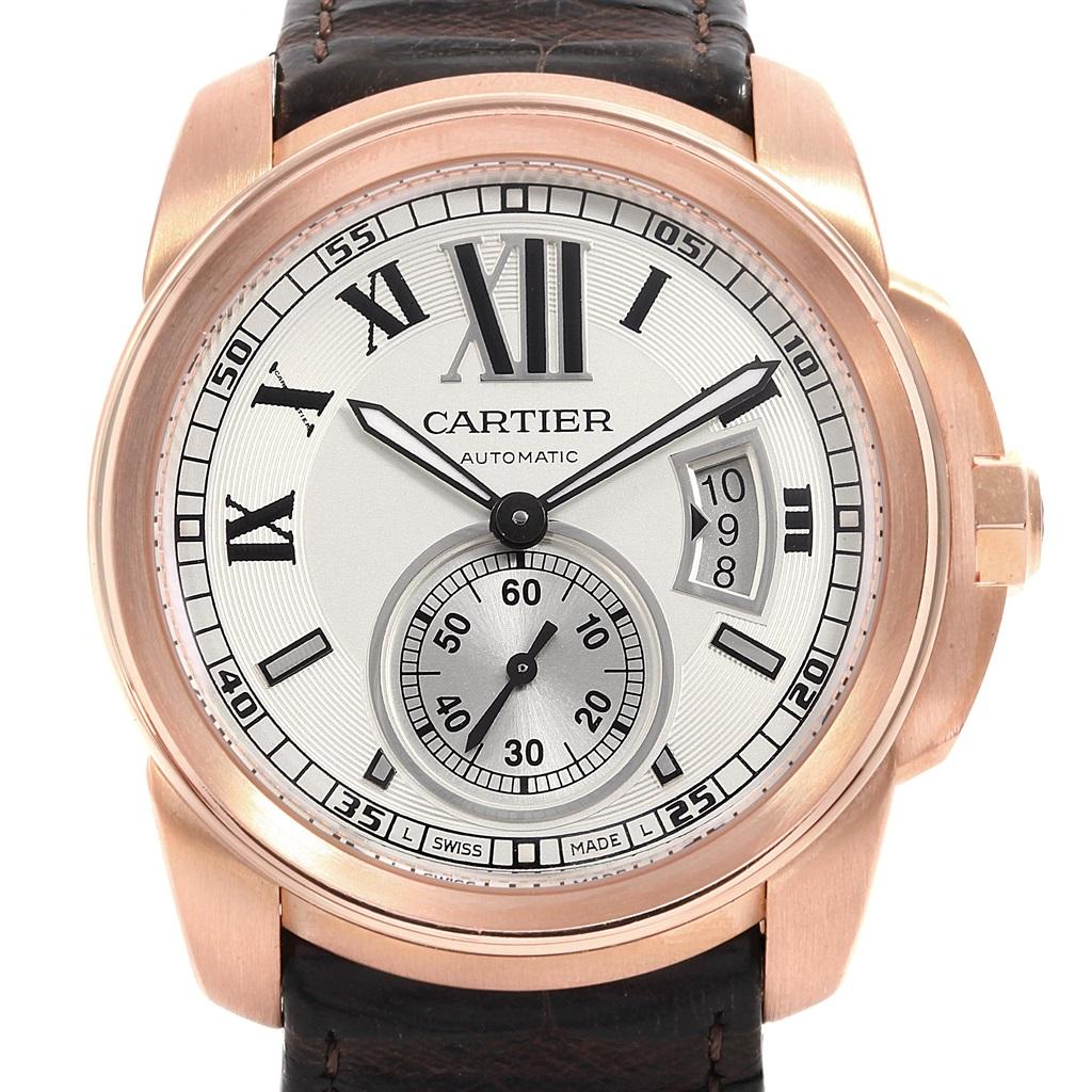 cartier rose gold calibre watch cartier rose gold calibre watch