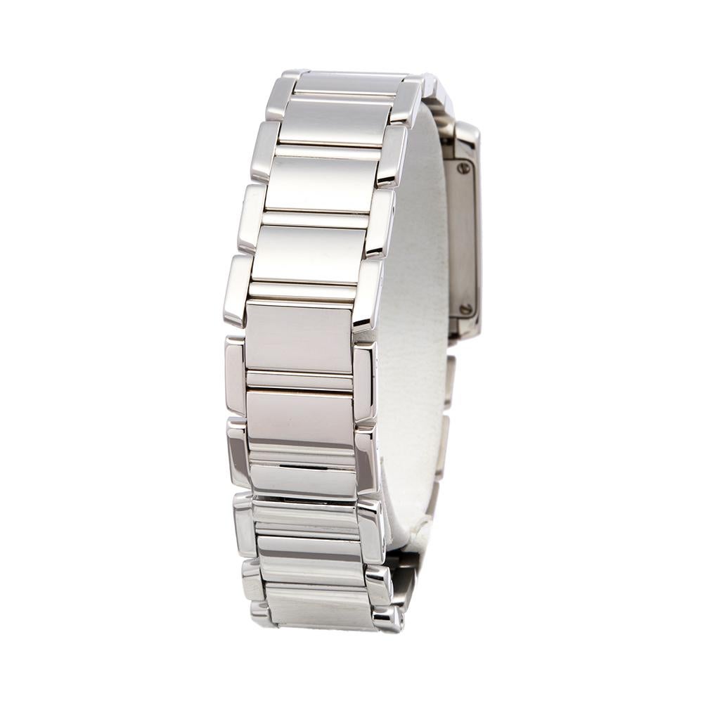 1990's Cartier Tank Francaise White Gold W50012S3 Wristwatch 1
